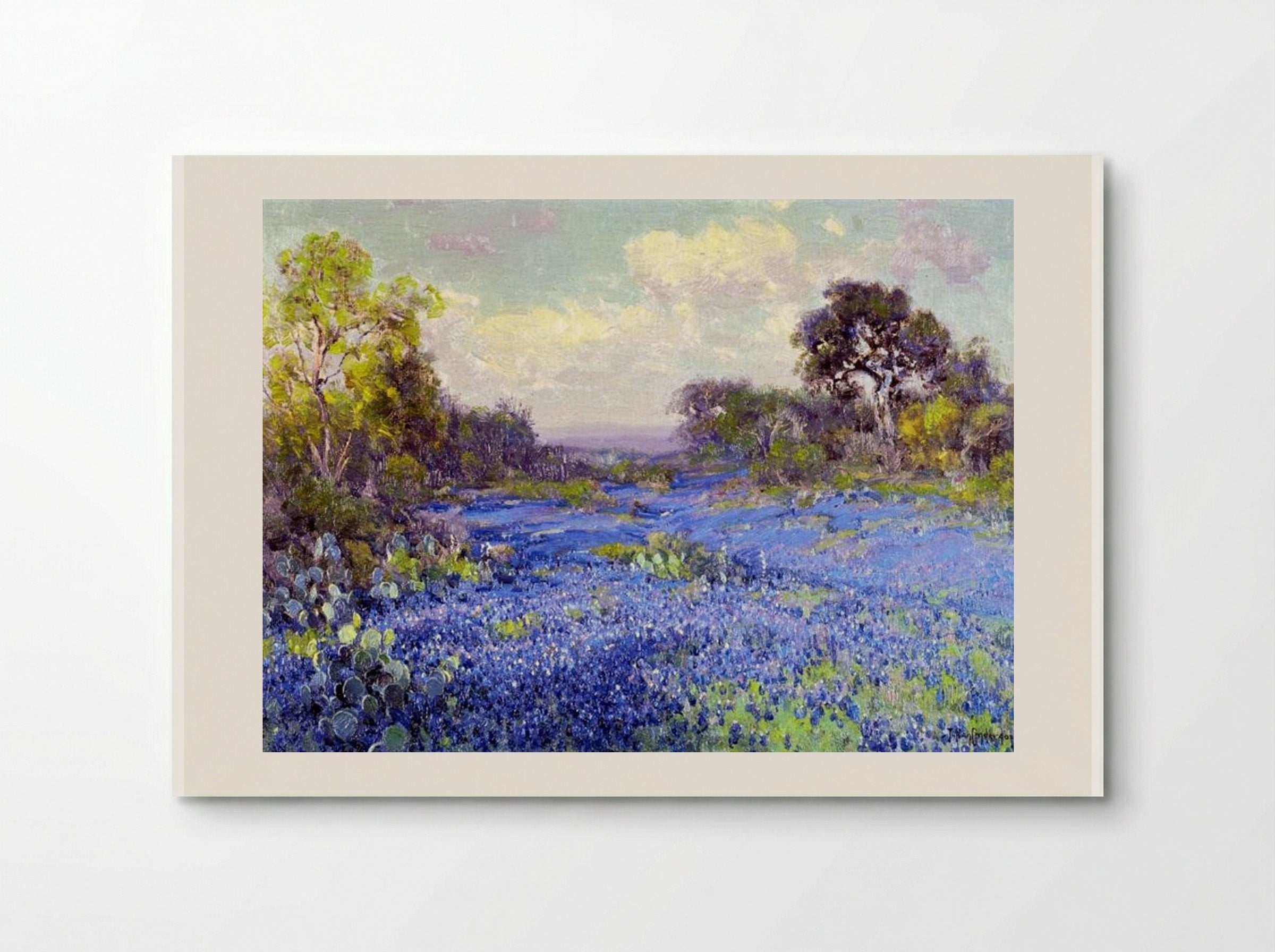 Blue Bonnets at Late Afternoon - Robert Julian Onderdonk - Poster