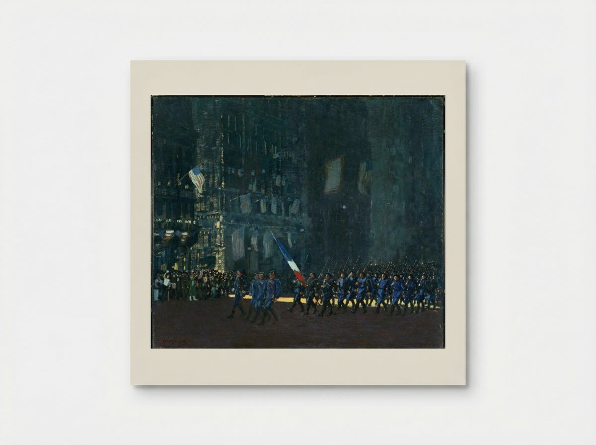 Blue Devils on Fifth Avenue - George Luks - Poster