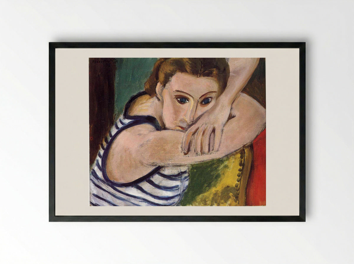 Blue Eyes - Henri Matisse - Framed Print Black