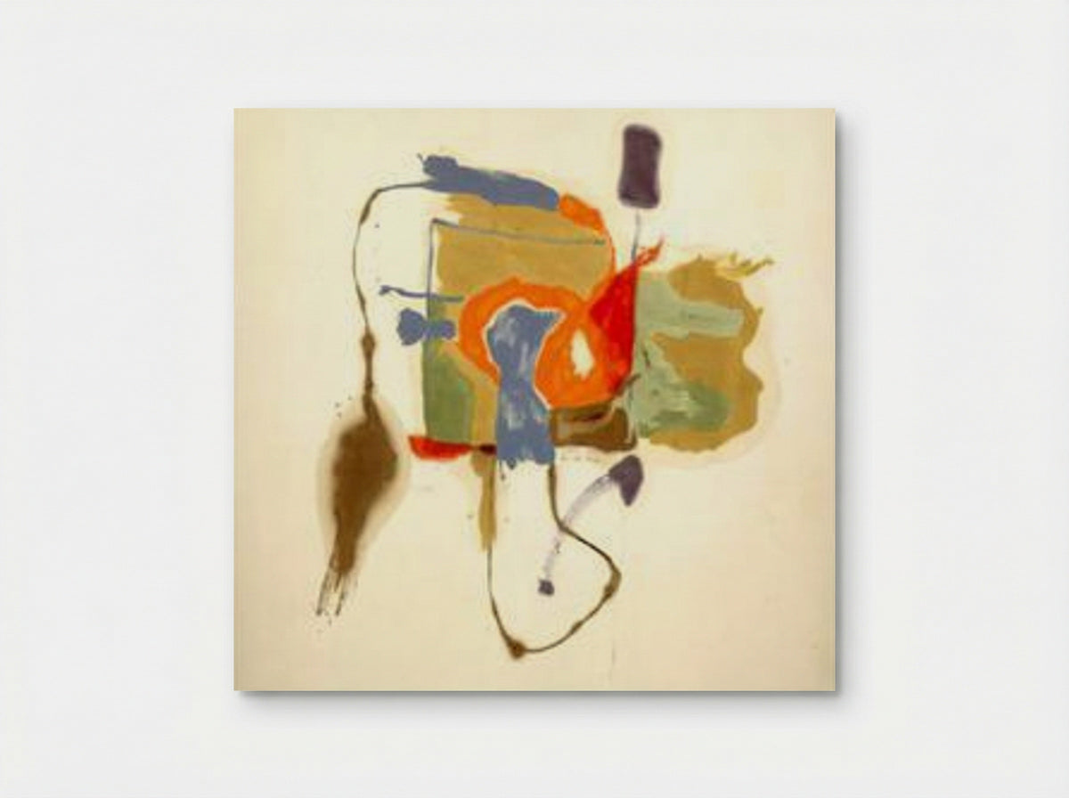 Blue Form in a Scene - Helen Frankenthaler - Poster