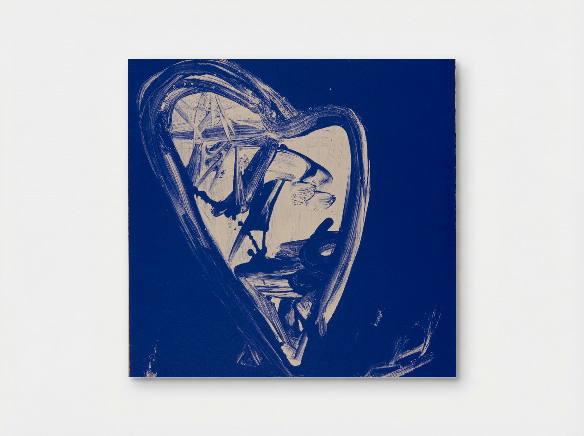 Blue Lithograph - John Dowell - Poster