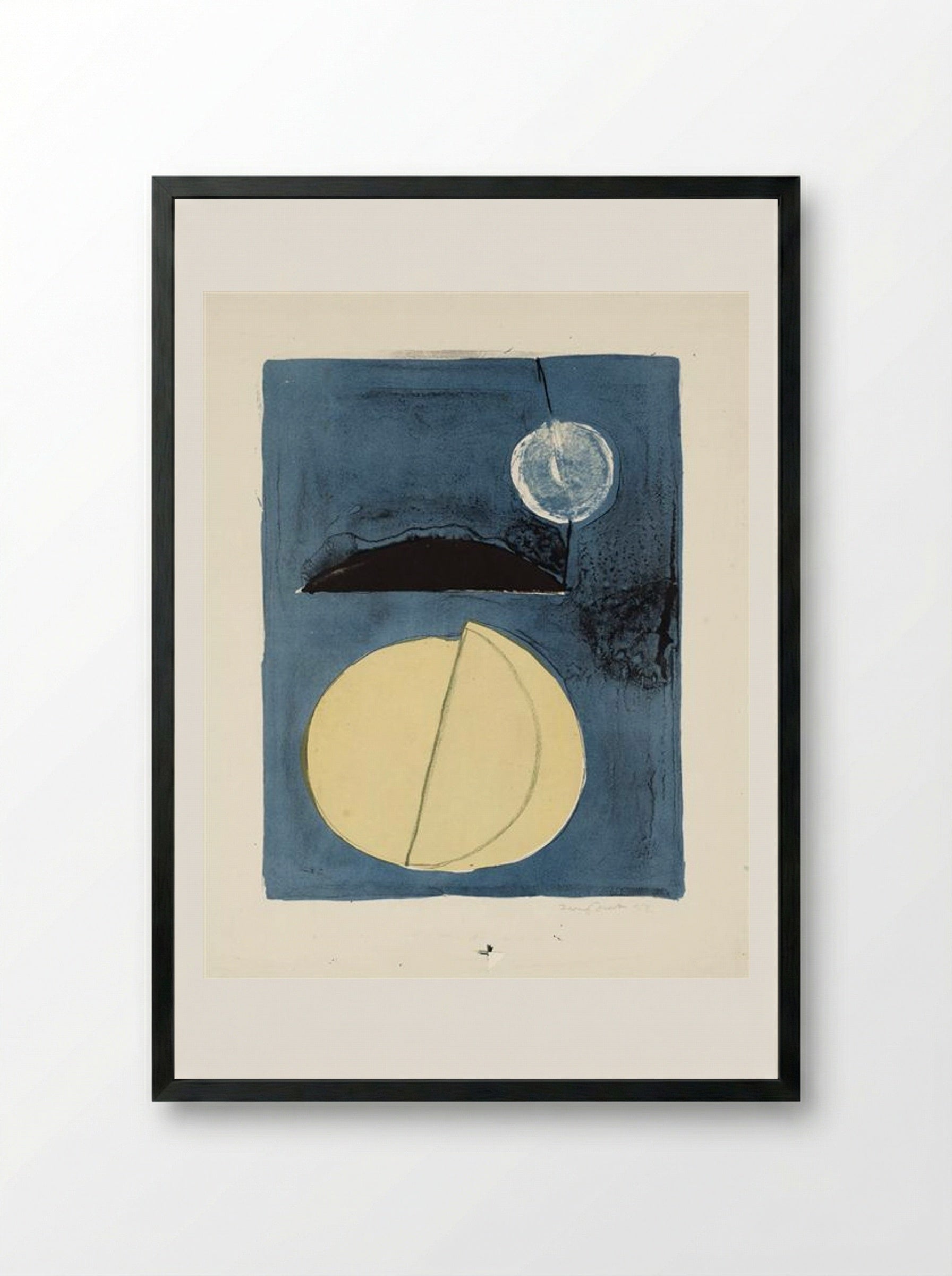 Blue Moon - Terry Frost - Framed Print Black