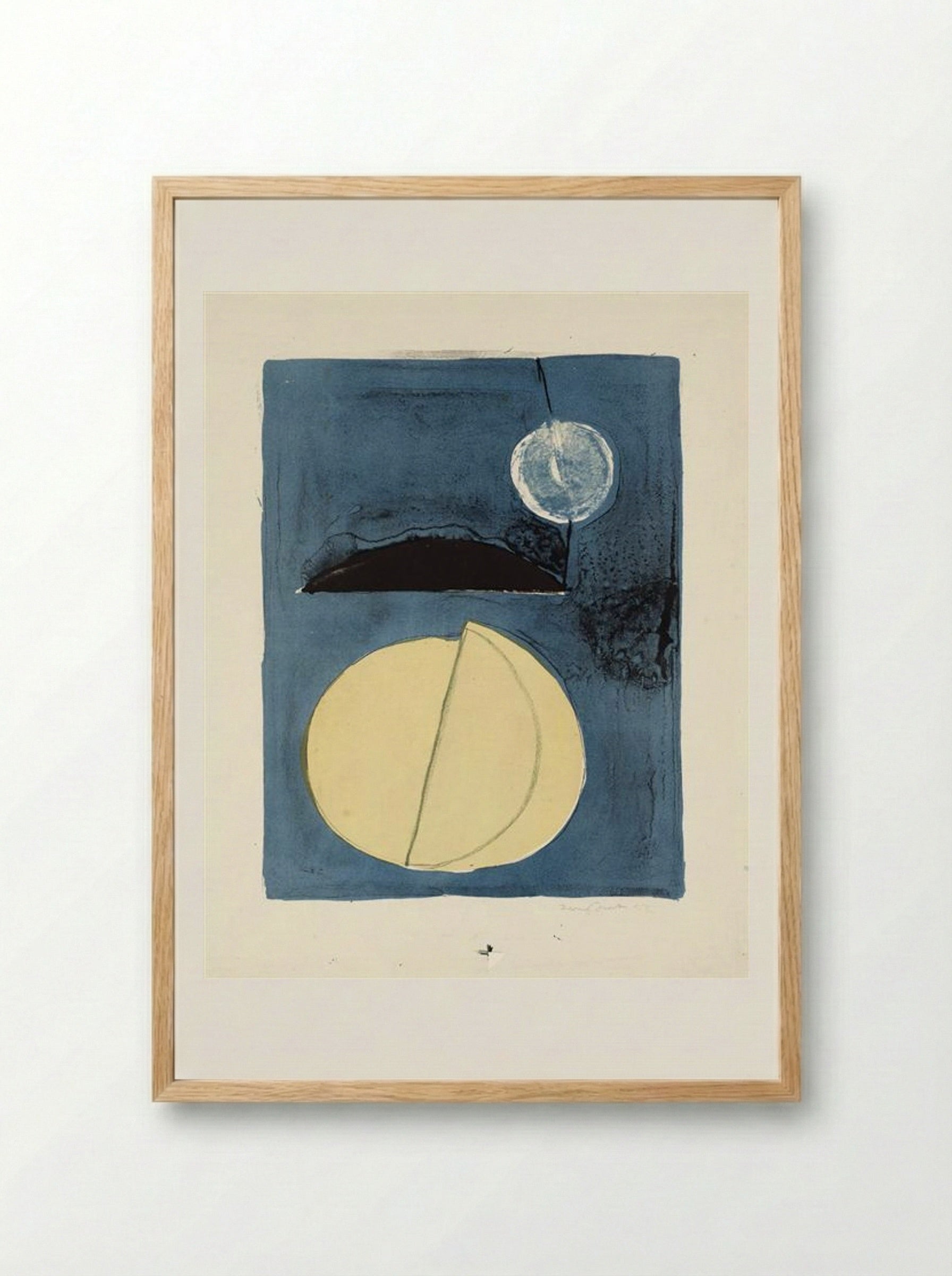 Blue Moon - Terry Frost - Framed Print Wood