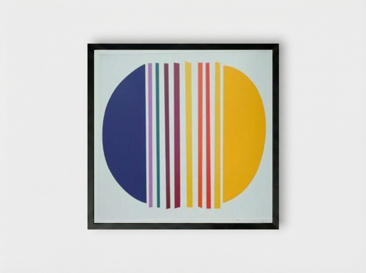 Blue and Lemon - Terry Frost - Framed Print Black