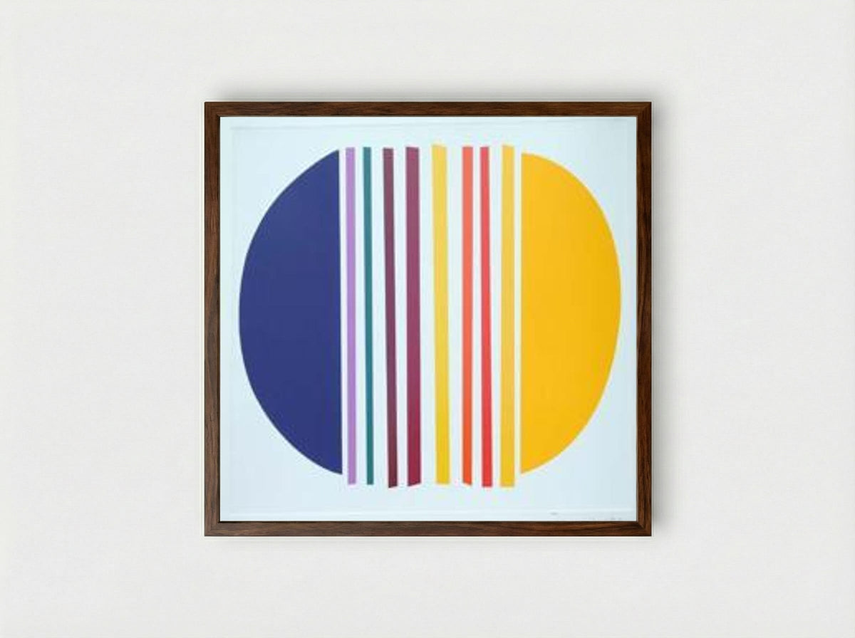 Blue and Lemon - Terry Frost - Framed Print Dark Wood