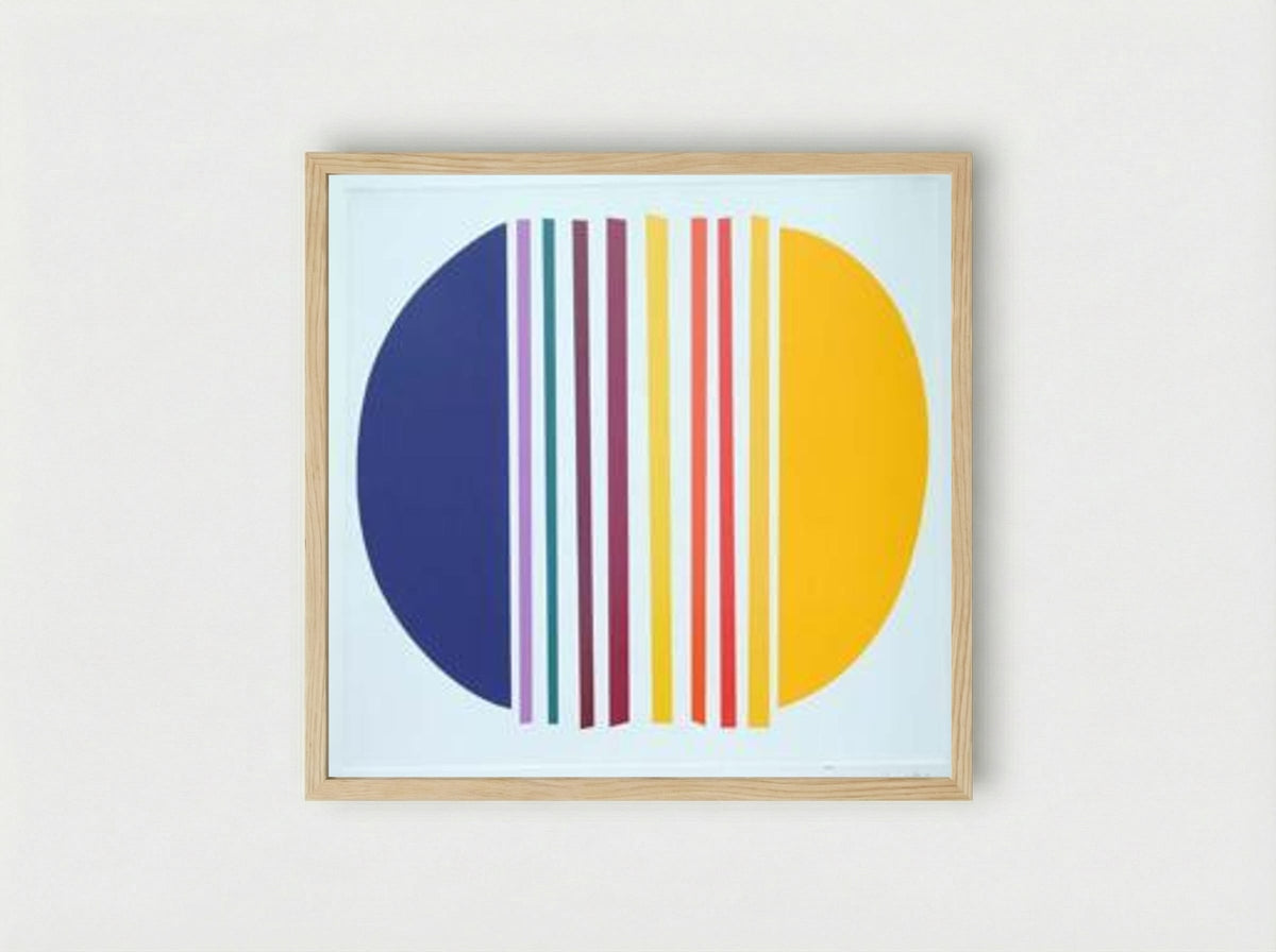 Blue and Lemon - Terry Frost - Framed Print Wood