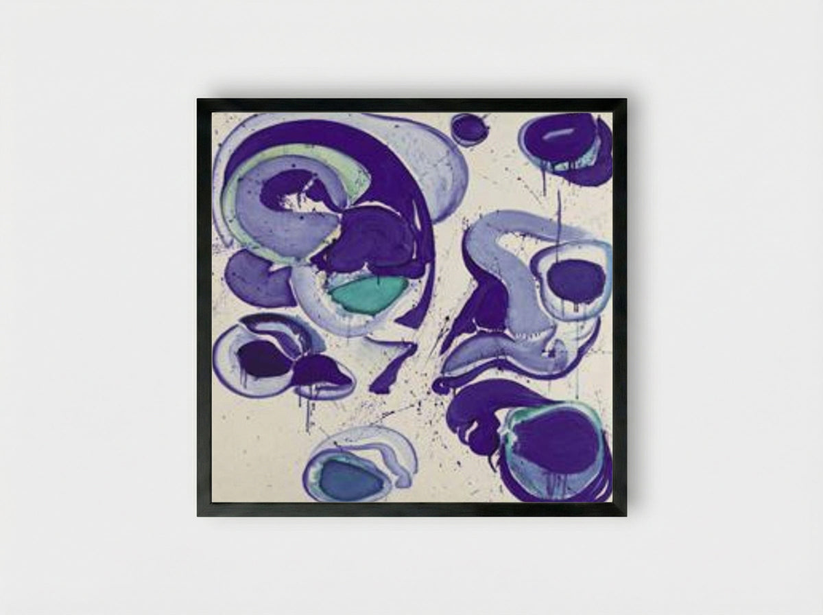 Blue - Sam Francis - Framed Print Black