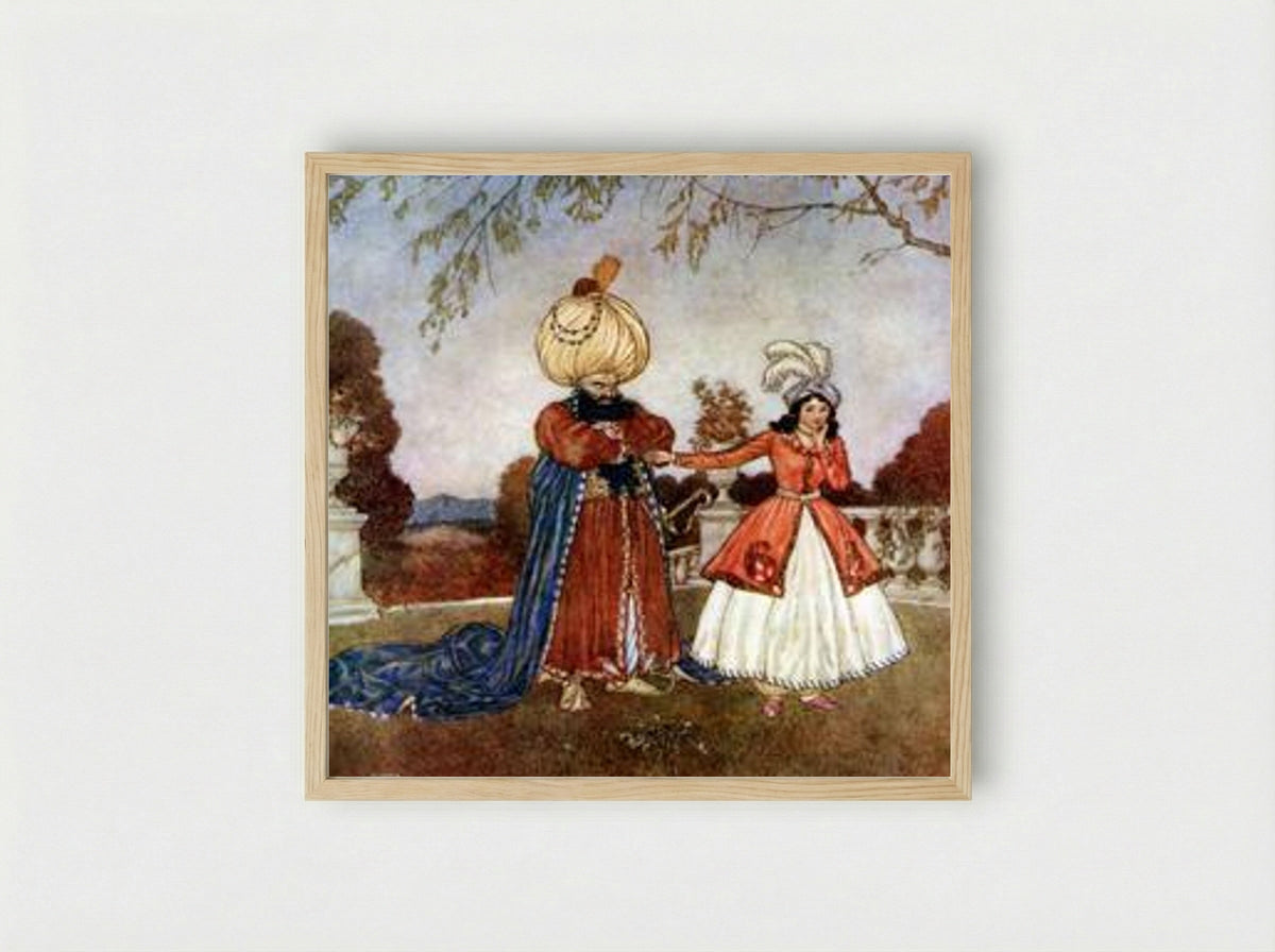 Bluebeard - Walter Crane - Framed Print Wood