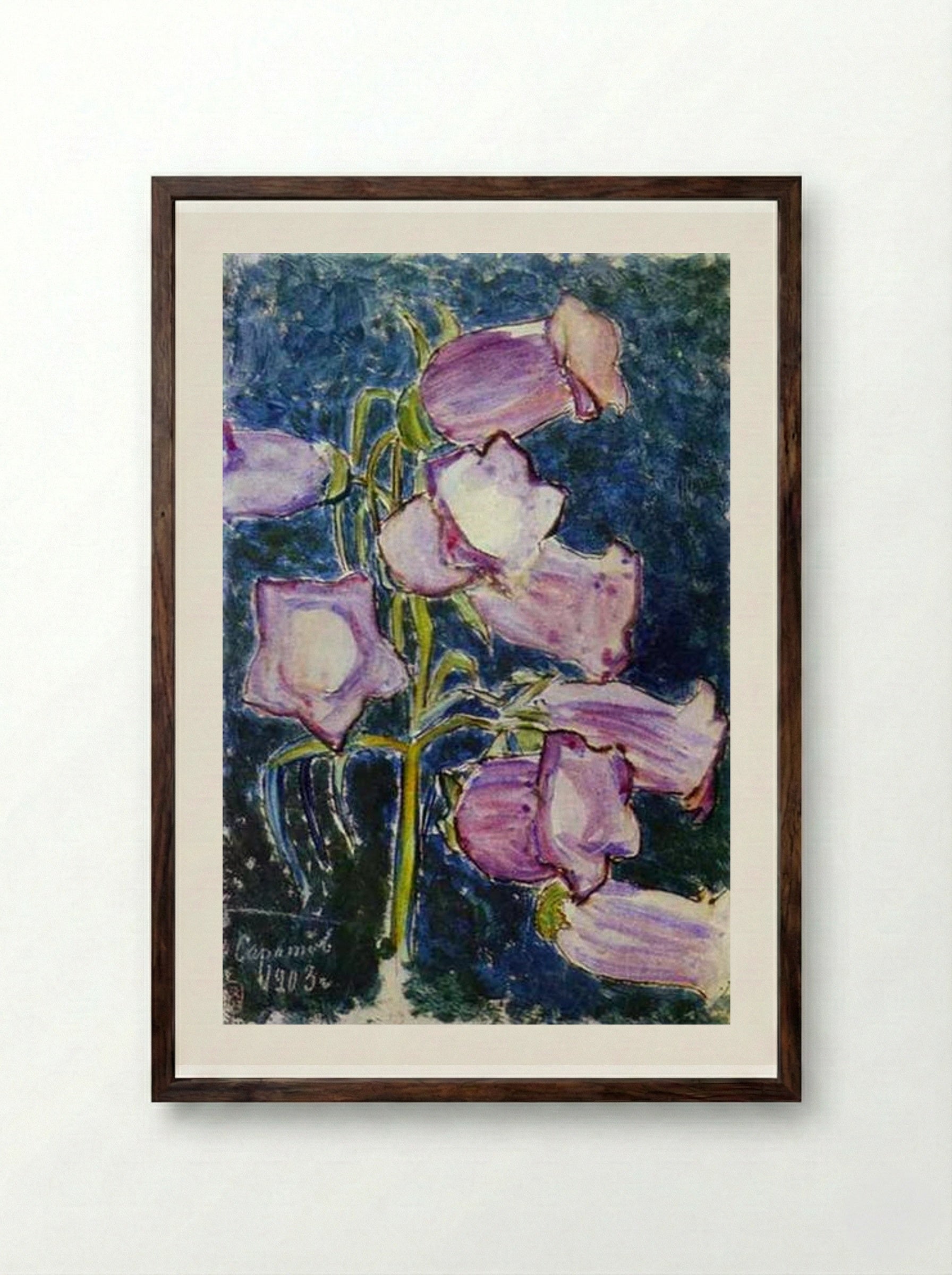 Bluebells - Victor Borisov-Musatov - Framed Print Dark Wood