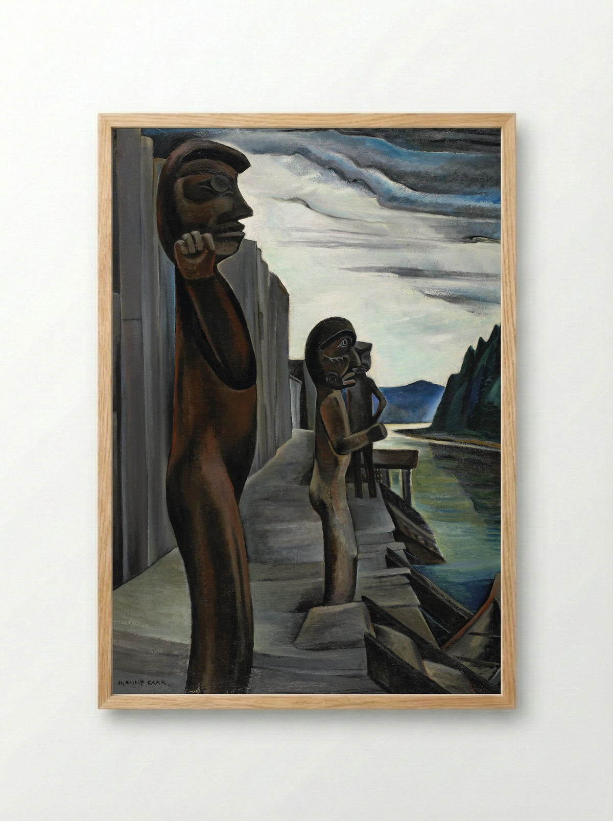 Blunden Harbour - Emily Carr - Framed Print Wood