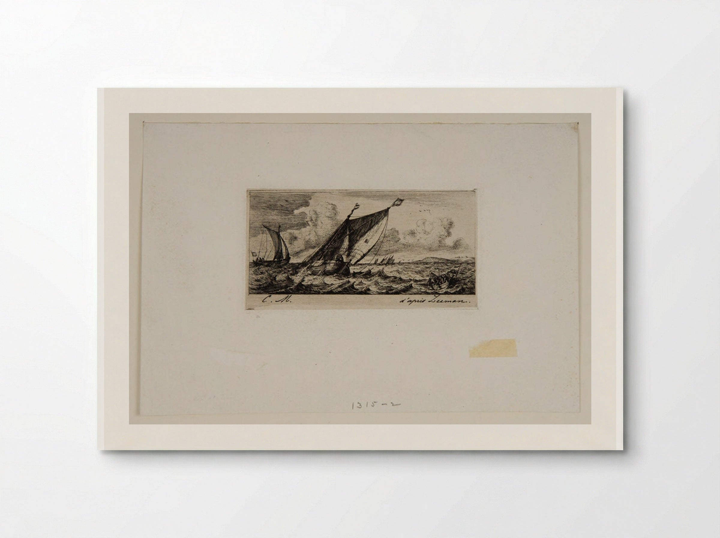 Boat from Harlem to Amsterdam - Charles Meryon - Poster