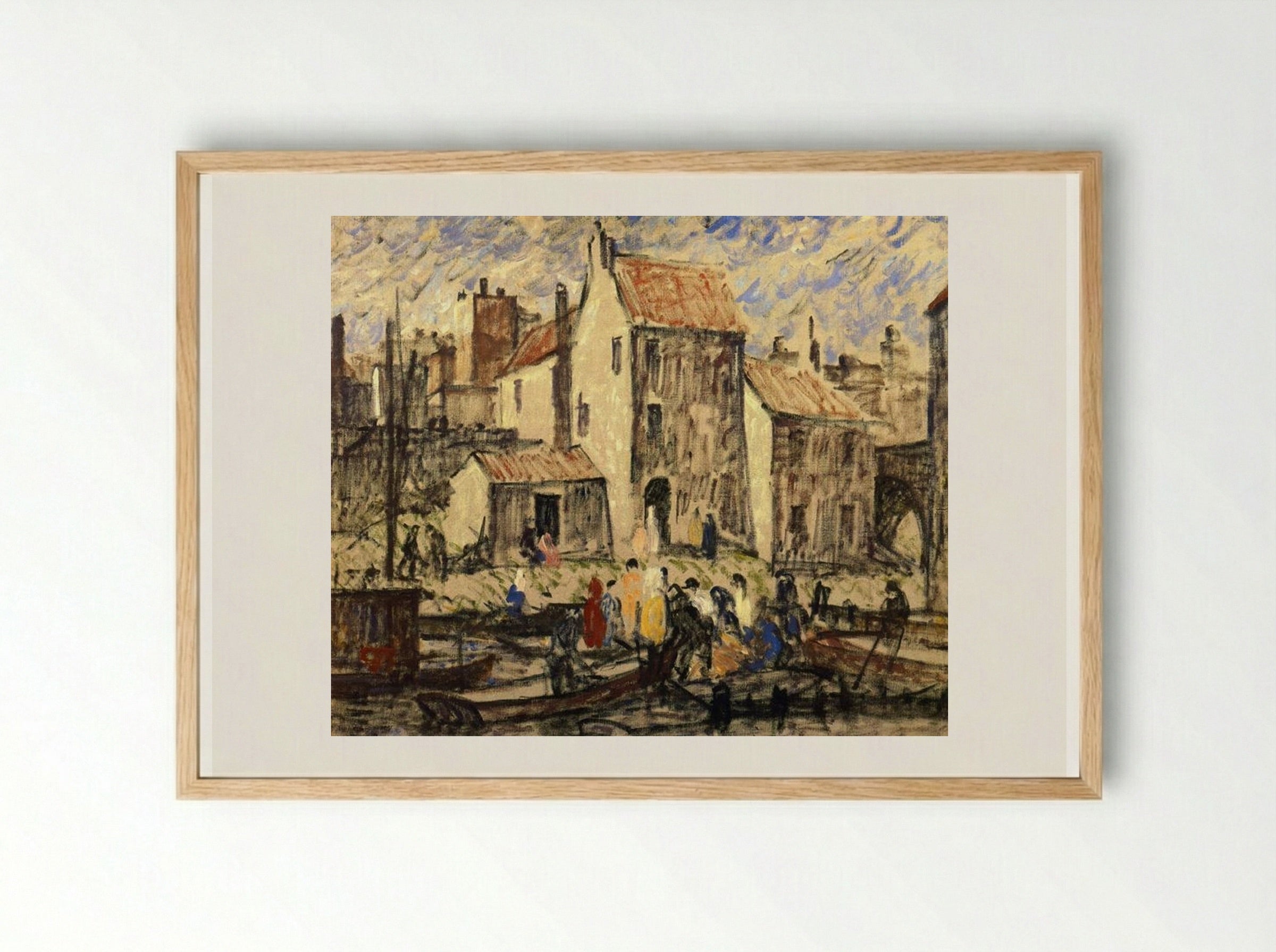 Boating Party - Robert Spencer - Framed Print Wood