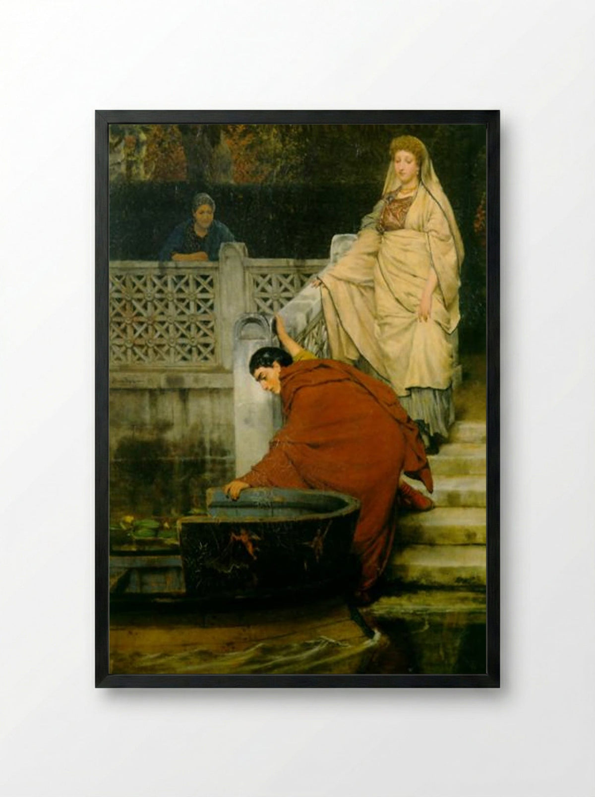 Boating - Sir Lawrence Alma-Tadema - Framed Print Black