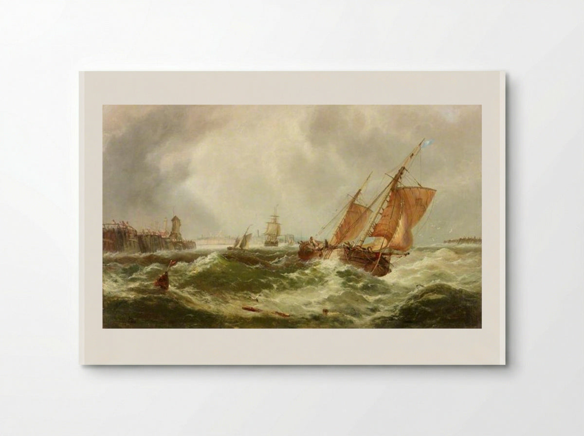 Boats Leaving Harbour - James Webb - Poster