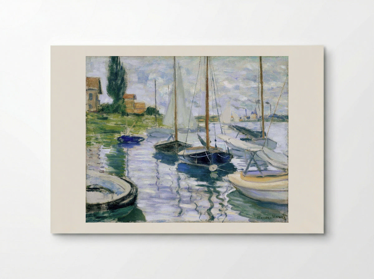 Boats at rest, at Petit-Gennevilliers - Claude Monet - Poster