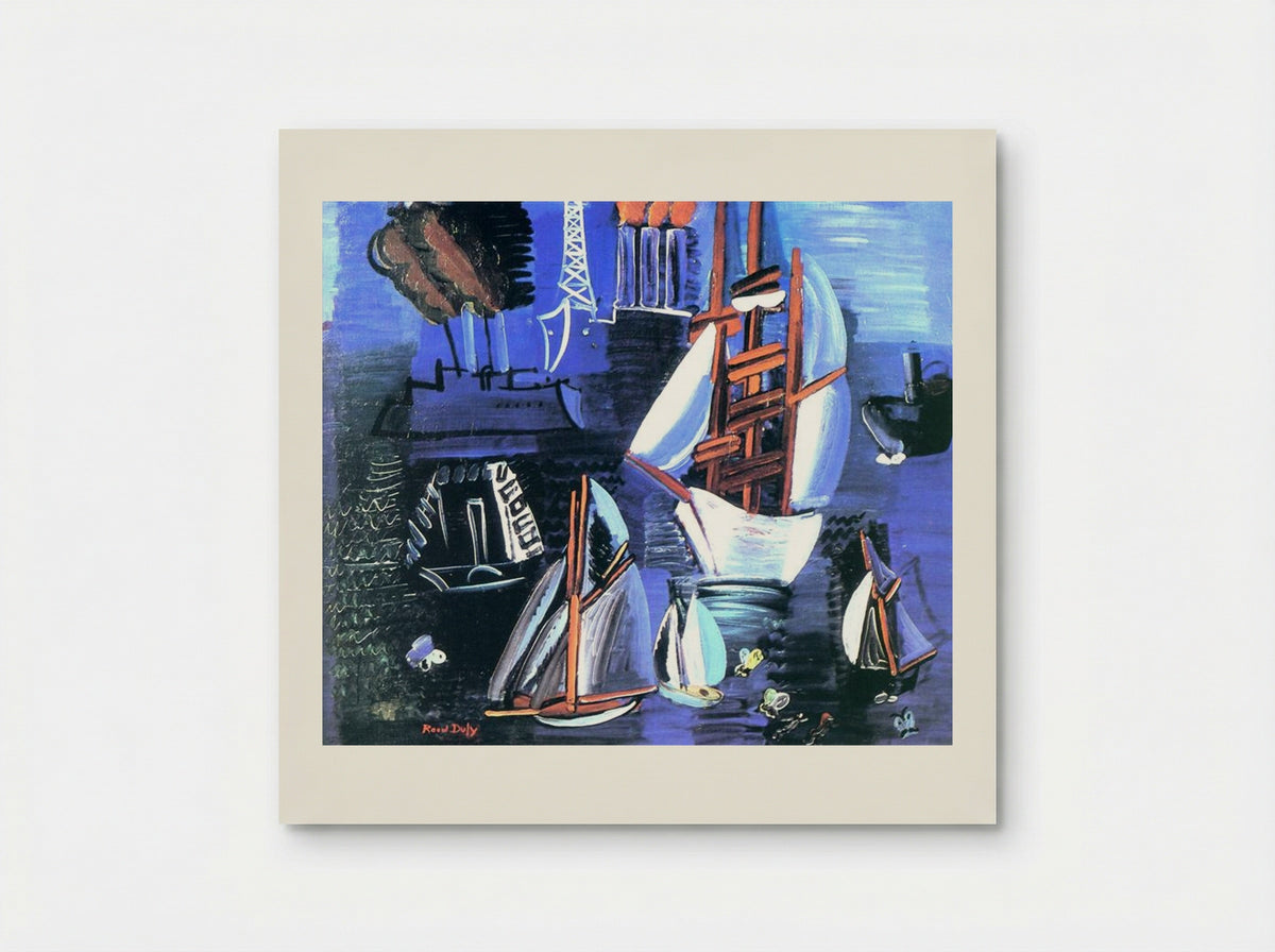 Boats in Le Havre - Raoul Dufy - Poster