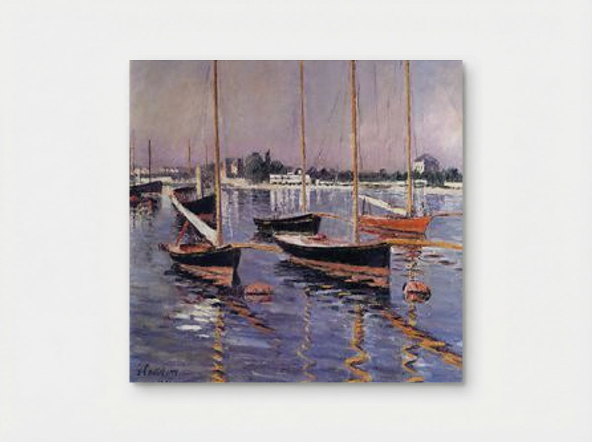 Boats on the Seine at Argenteuil - Gustave Caillebotte - Poster