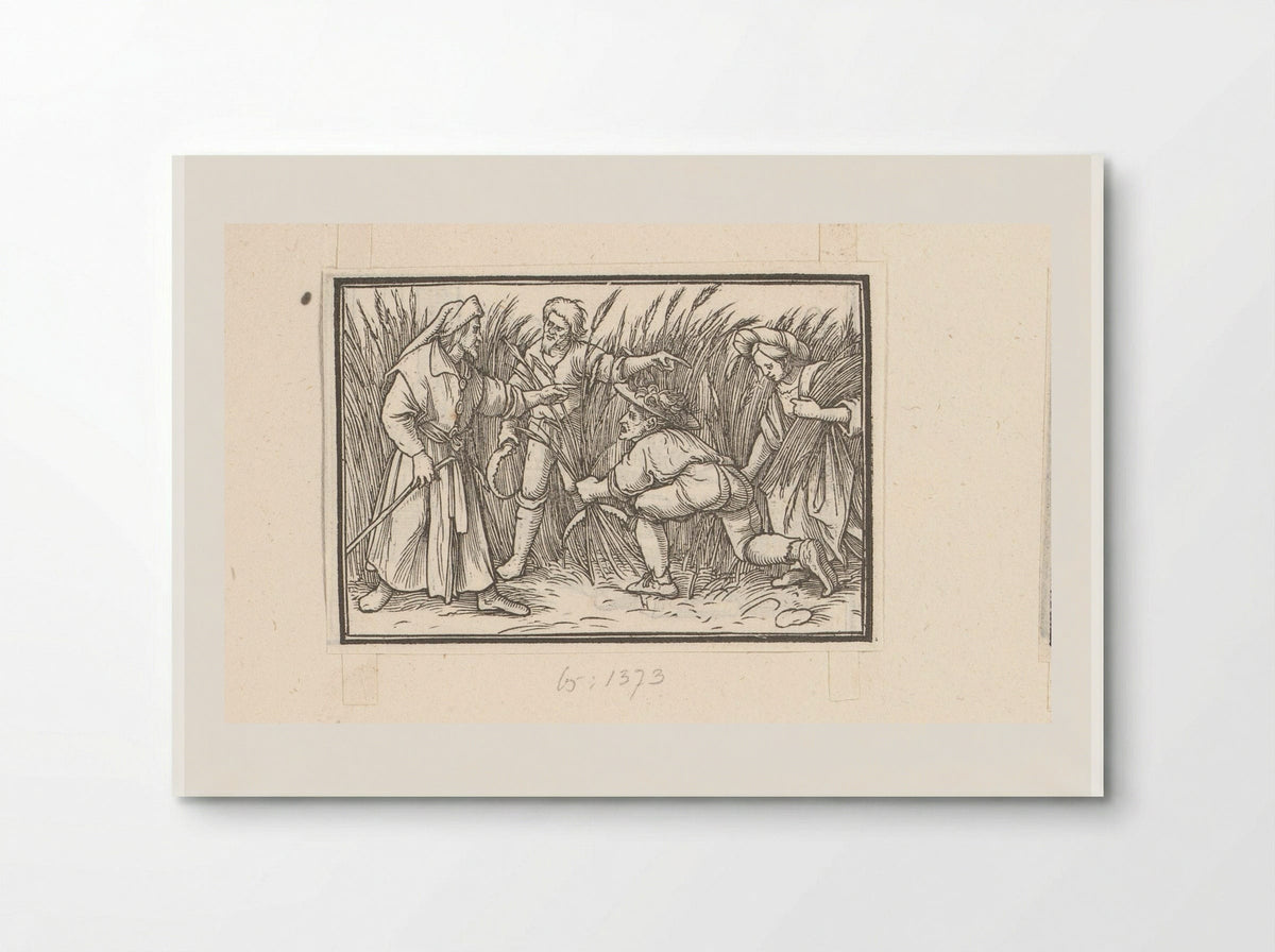 Boaz Meets Ruth at the Harvest - Veit Rudolf Specklin - Poster