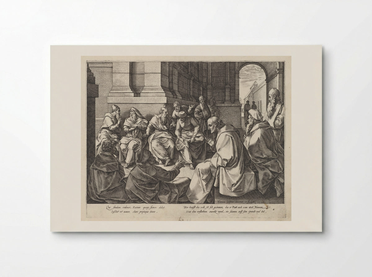 Boaz and the Elders - Adriaan de Weerdt - Poster