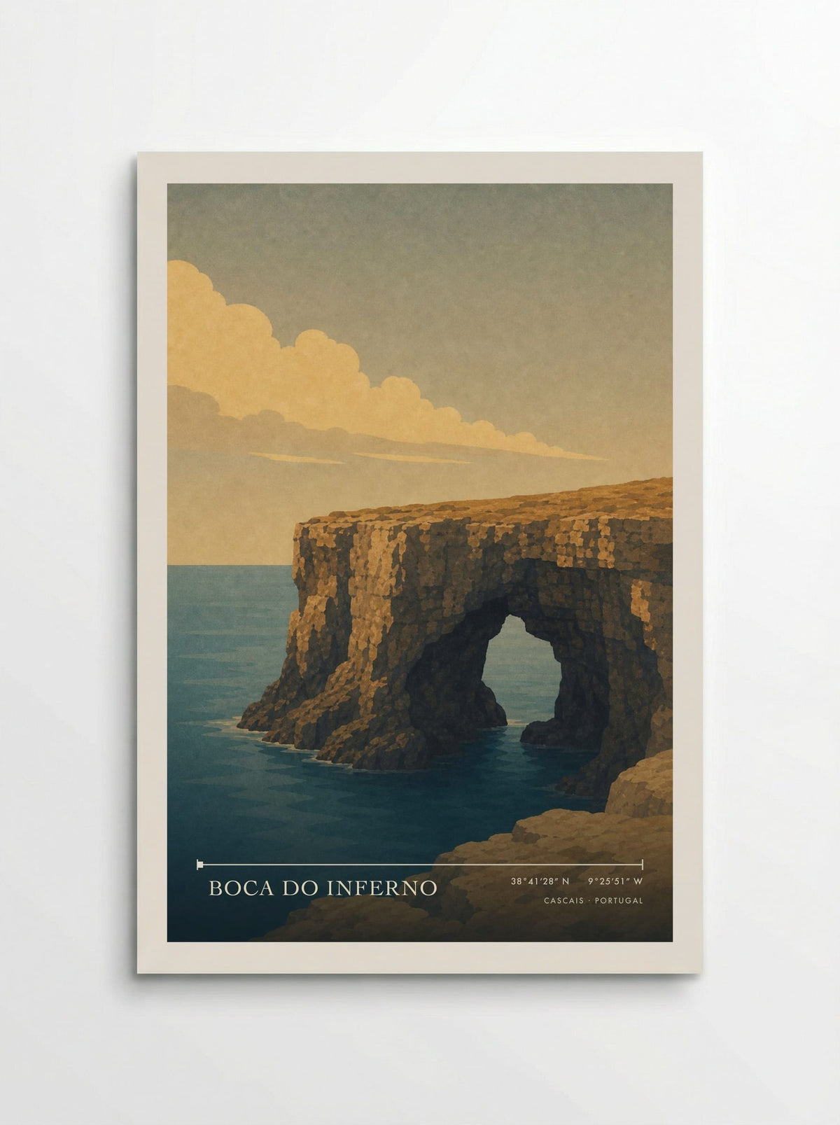 Boca do Inferno travel poster print