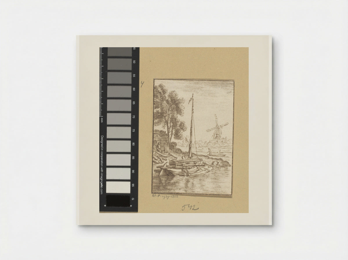 Bochtige rivier - Cornelis Ploos van Amstel - Poster