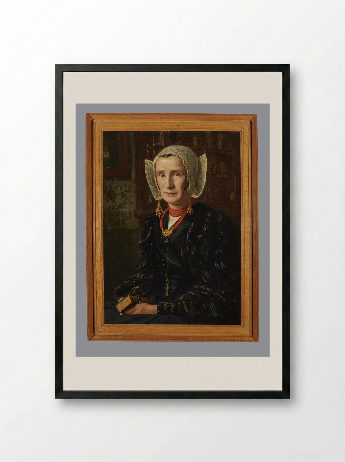 Boer uit Laren - Martinus van Regteren Altena - Framed Print Black