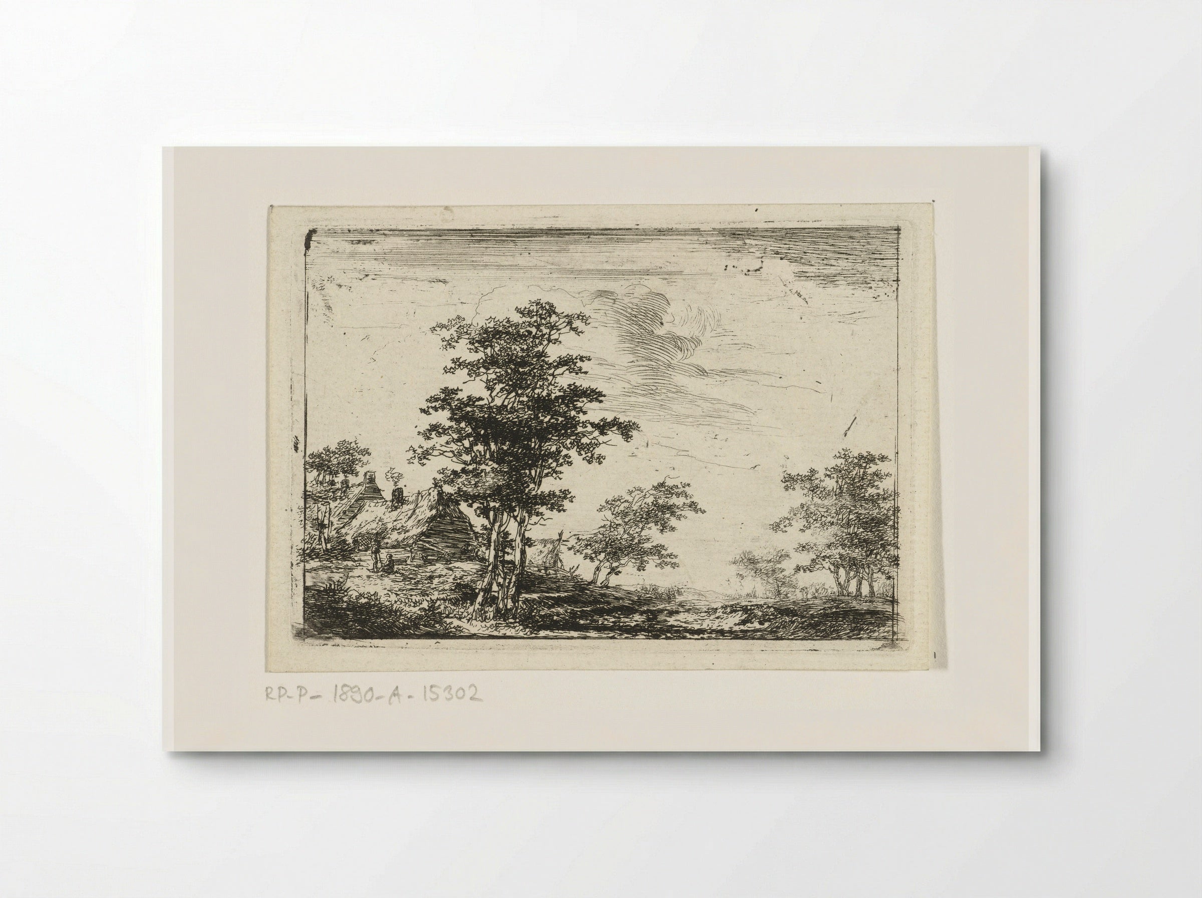 Boerderij met rookende schoorsteen - Hermanus van Brussel - Poster