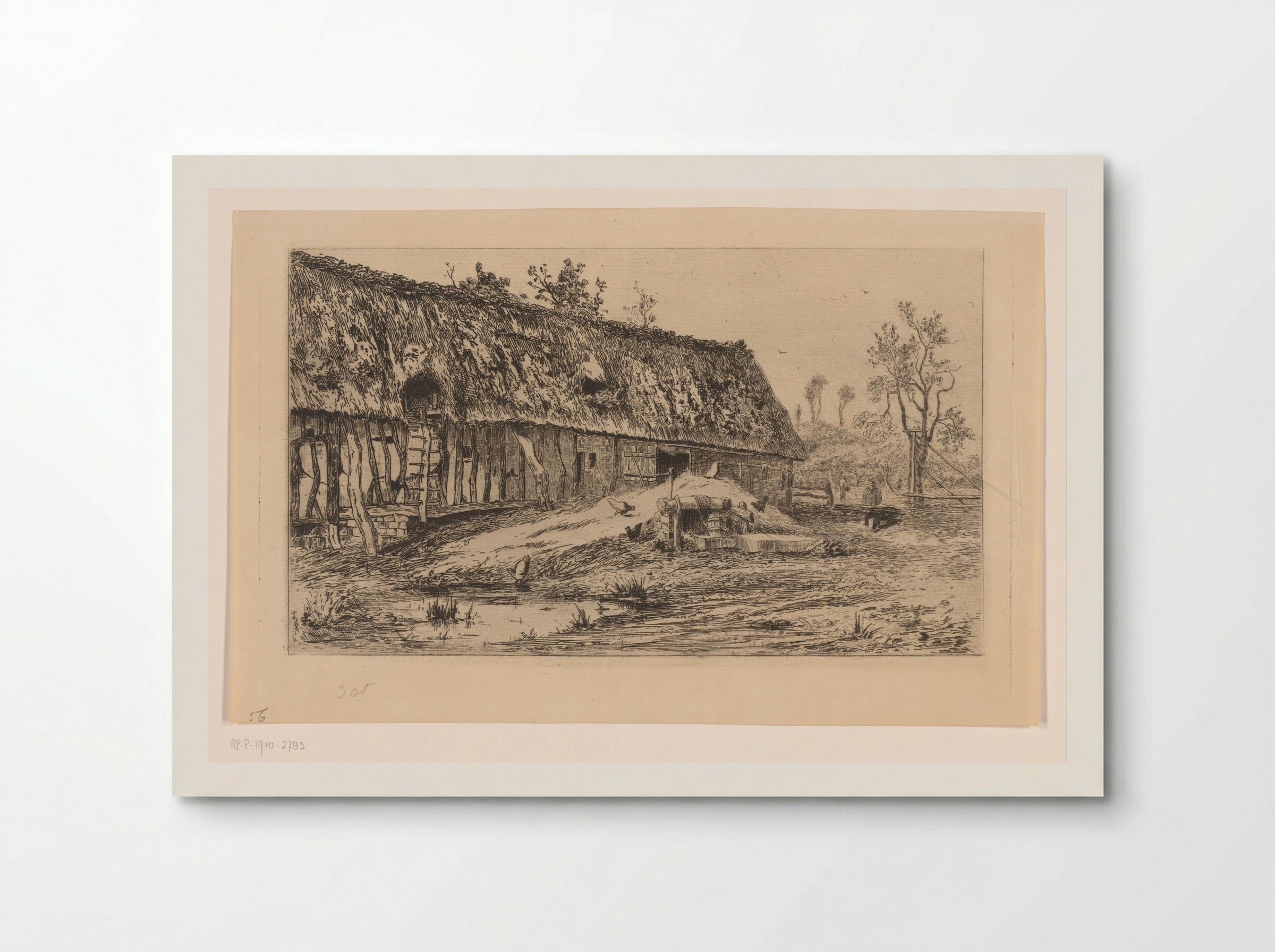 Boerenerf in Veules - Carel Nicolaas Storm van 's-Gravesande - Poster
