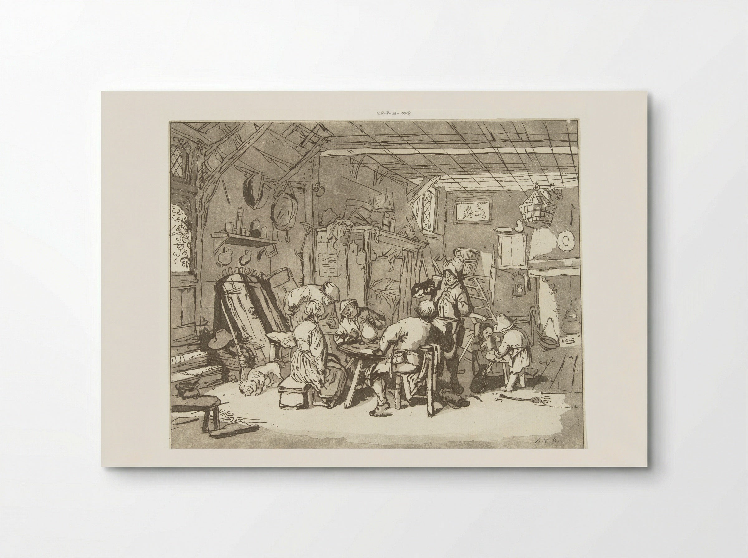Boereninterieur (Peasant Interior) - Anthonie van den Bos - Poster