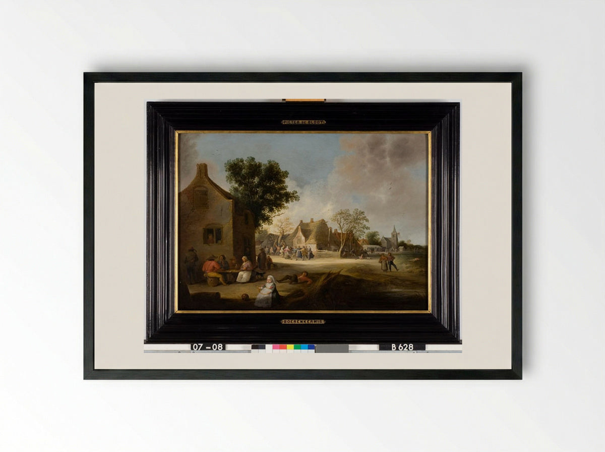 Boerenkermis (Peasant Fair) - Pieter de Bloot - Framed Print Black