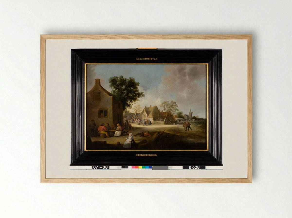 Boerenkermis (Peasant Fair) - Pieter de Bloot - Framed Print Wood