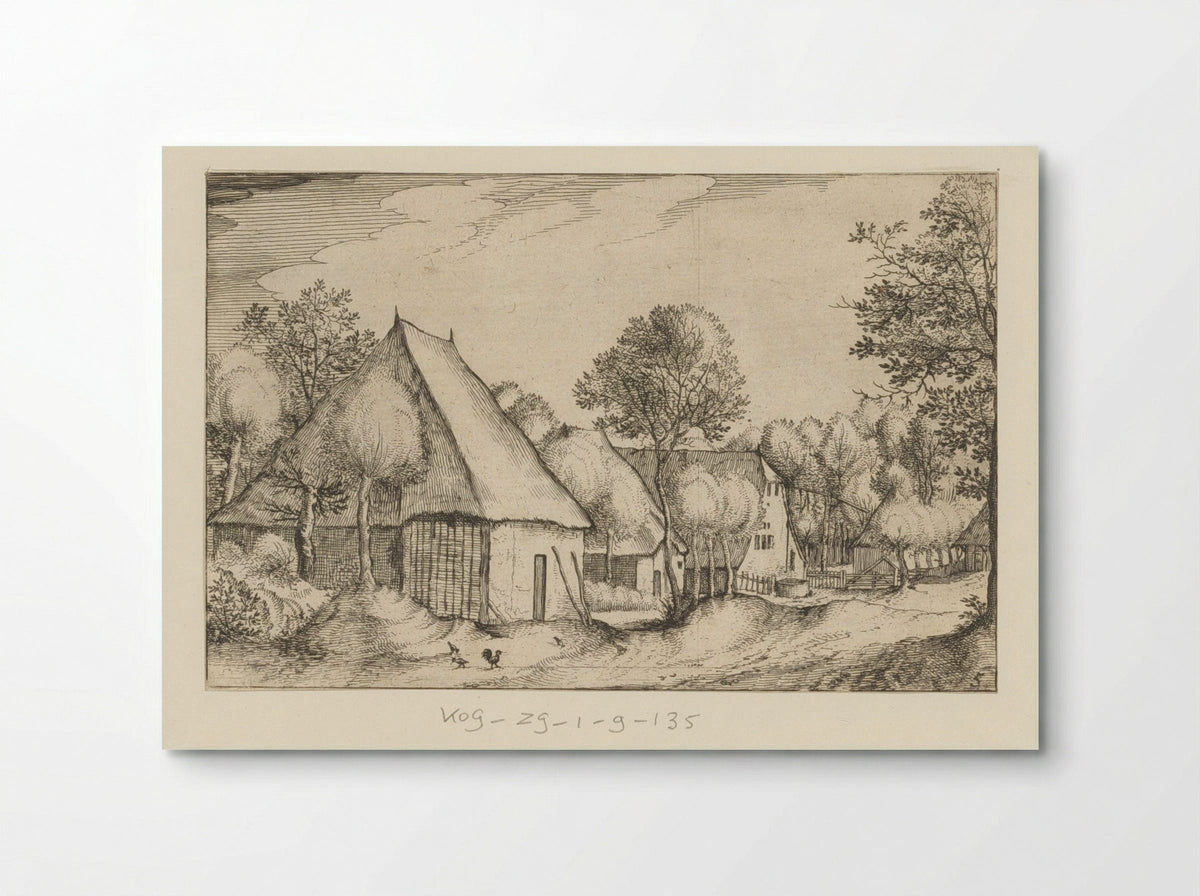 Boerenland (Farmstead) - Claes Jansz. Visscher (II) - Poster
