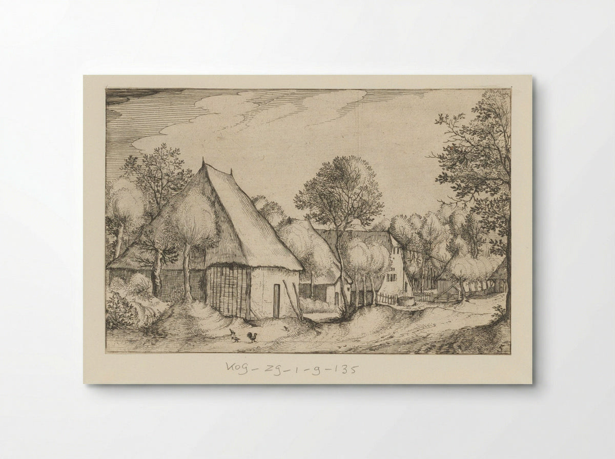 Boerenland (Farmstead) - Claes Jansz. Visscher (II) - Poster