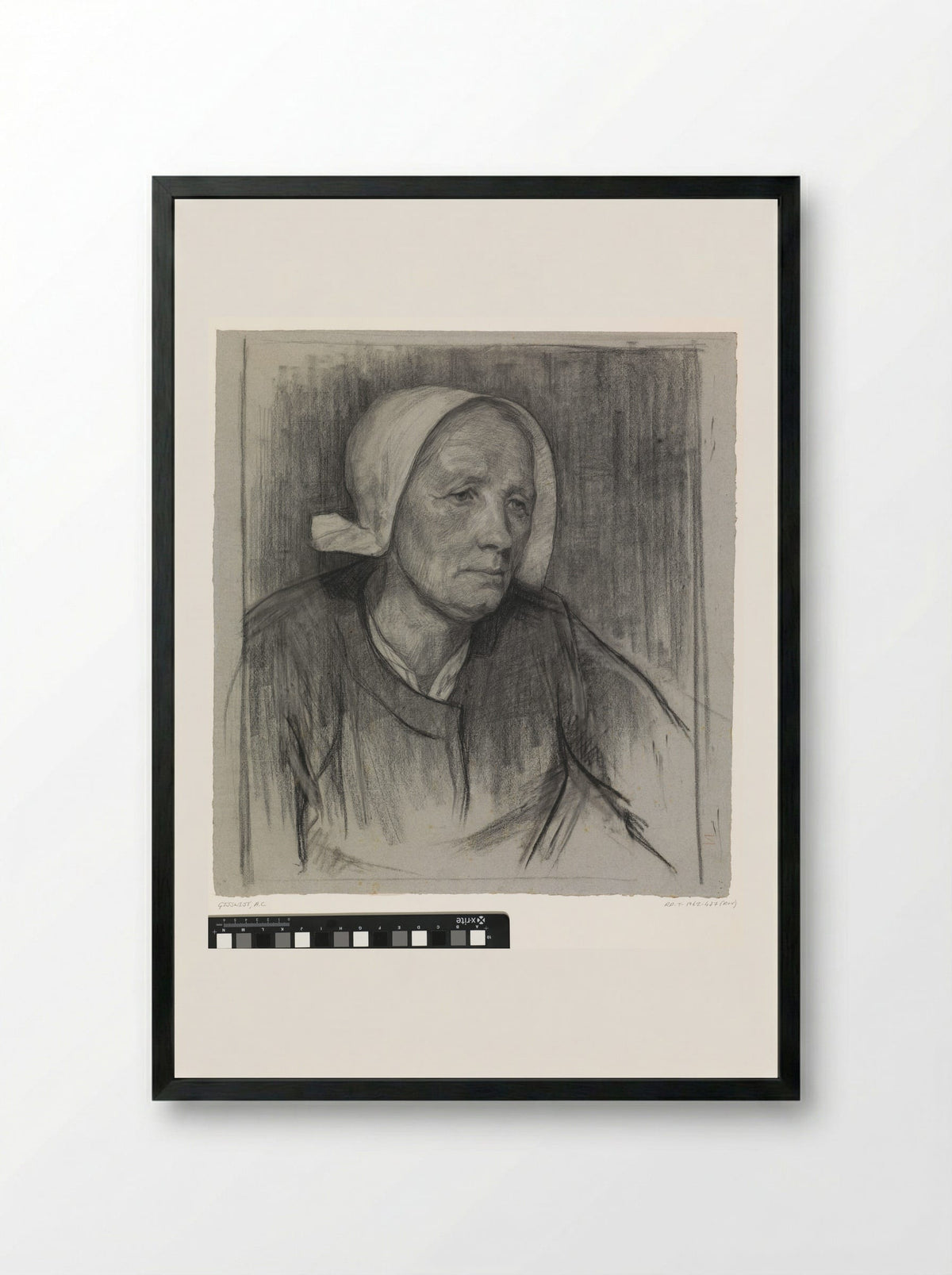 Boerenvrouw - Agnieta Cornelia Gijswijt - Framed Print Black