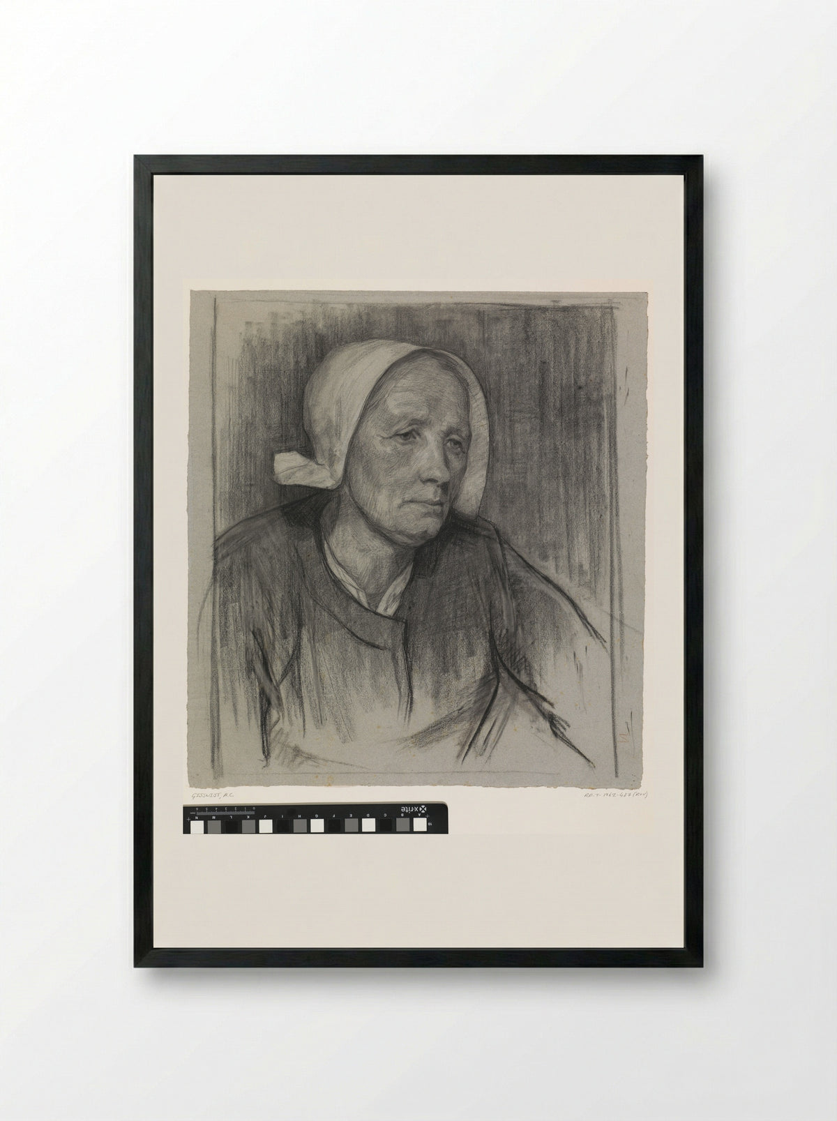 Boerenvrouw - Agnieta Cornelia Gijswijt - Framed Print Black
