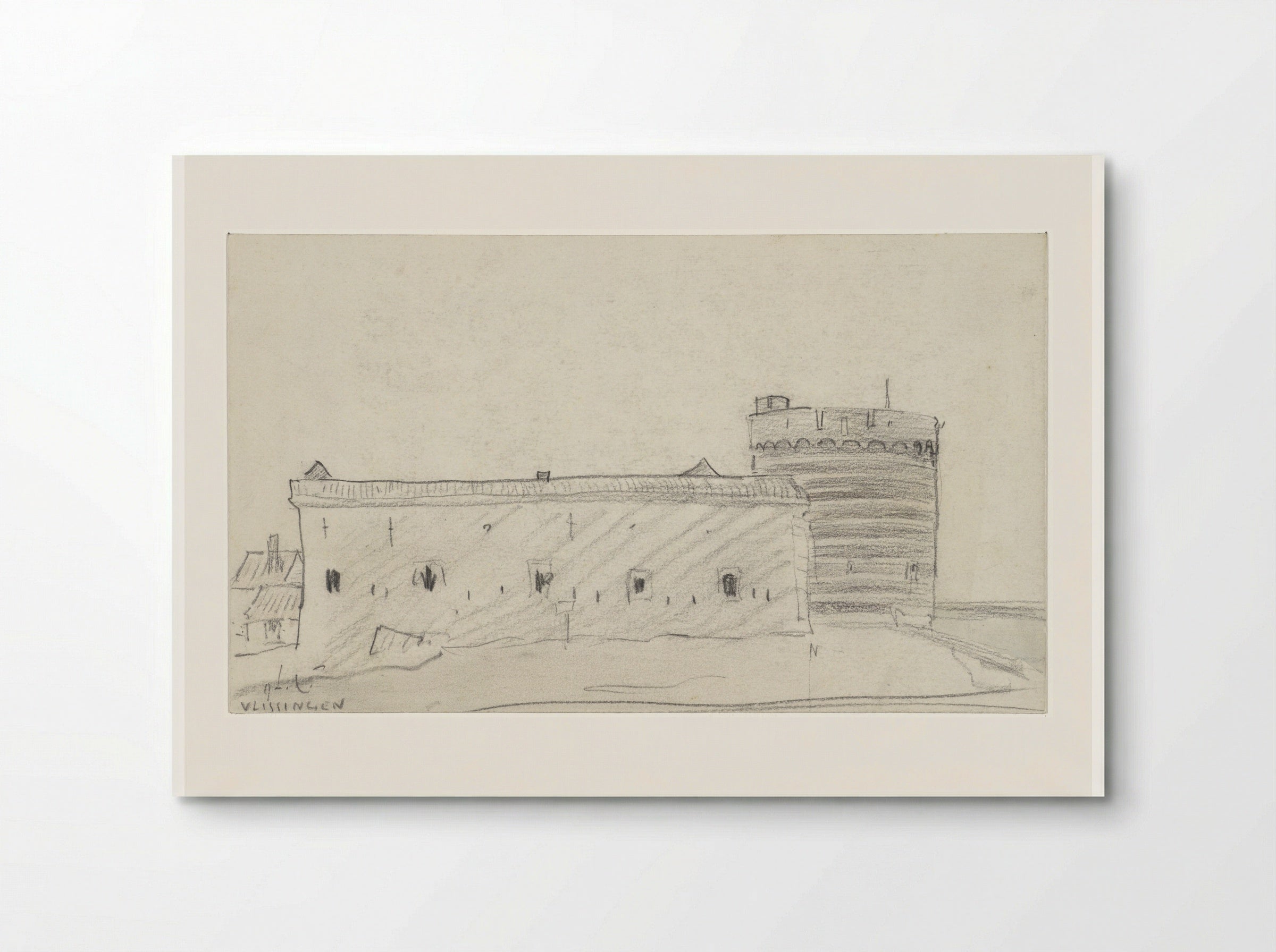 Bolwerk te Vlissingen - Adolf le Comte - Poster