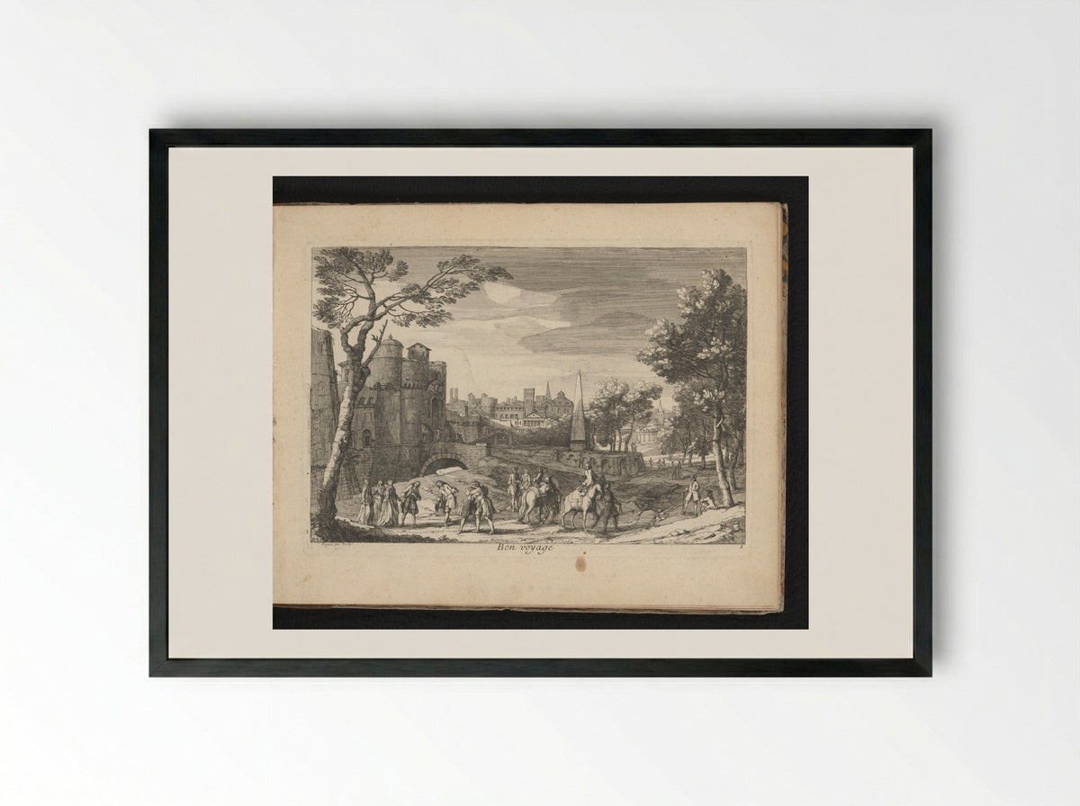 Bon Voyage - Gaspard Duchange - Framed Print Black
