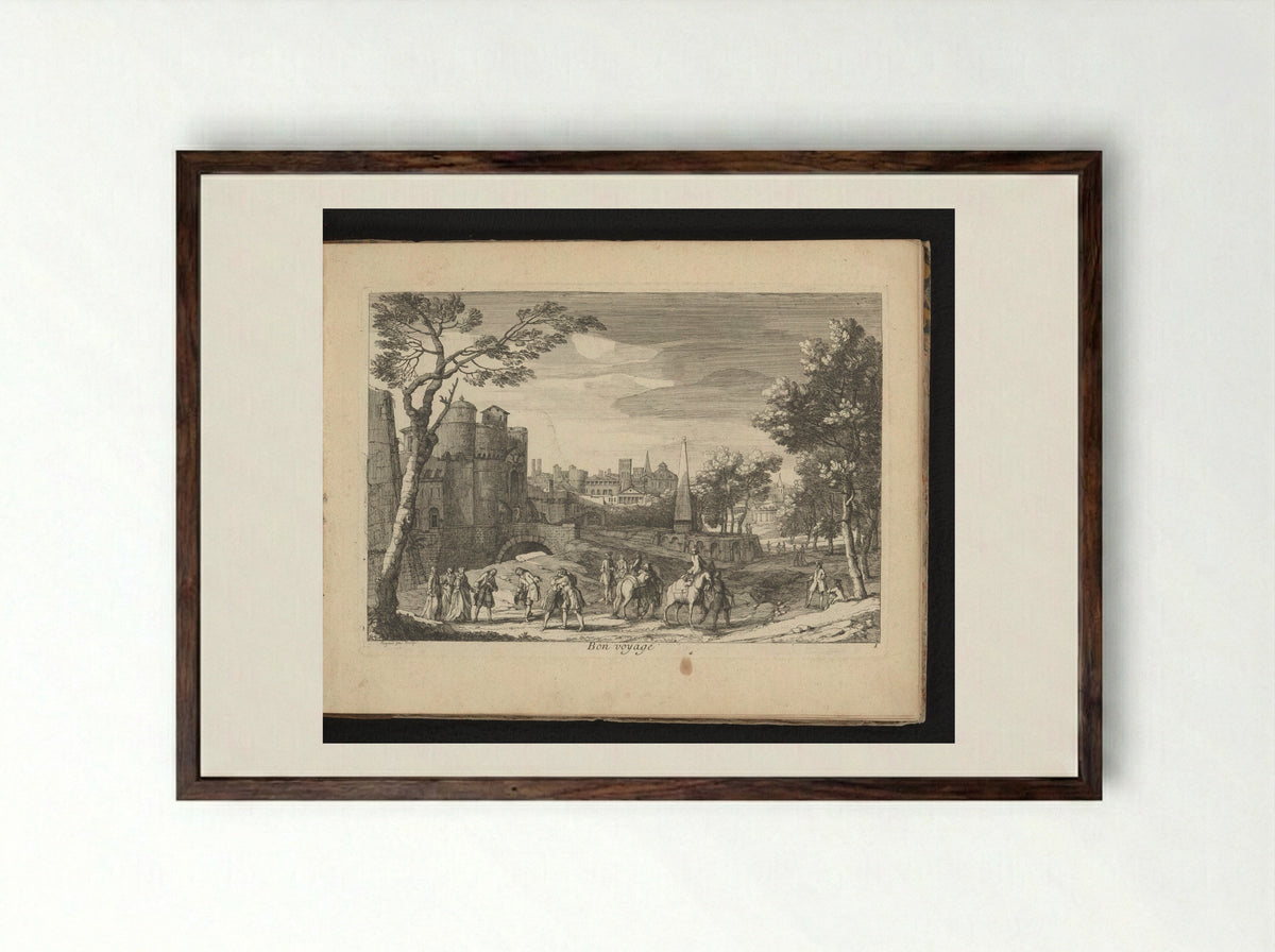 Bon Voyage - Gaspard Duchange - Framed Print Dark Wood