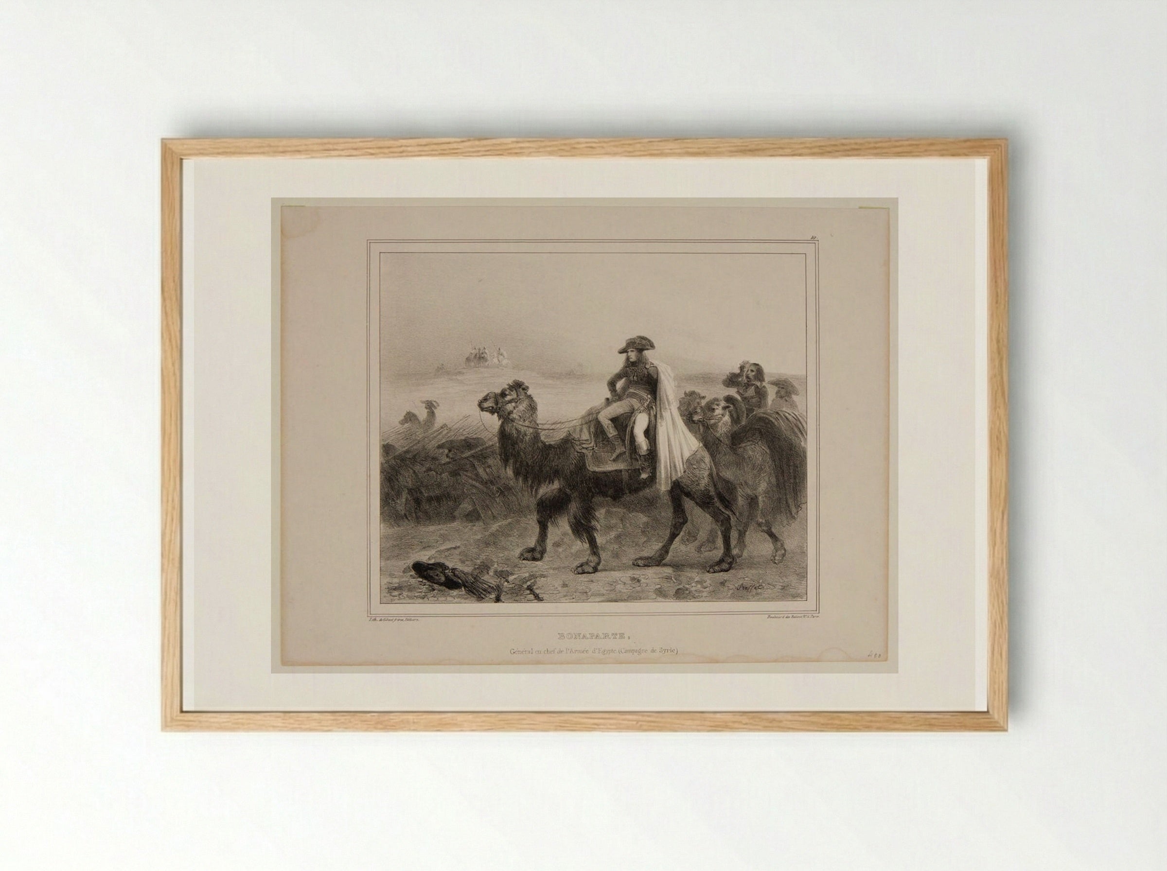 Bonaparte, Général en chef de l'Armée d'Égypte - Denis-Auguste-Marie Raffet - Framed Print Wood