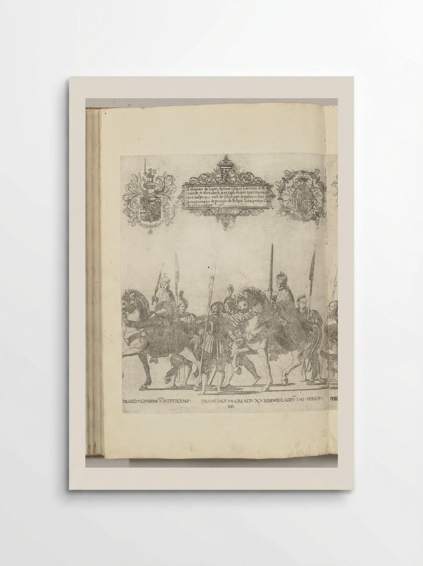 Bonifatius IV Paleologo and Francesco Maria della Rovere - Nicolaas Hogenberg - Poster