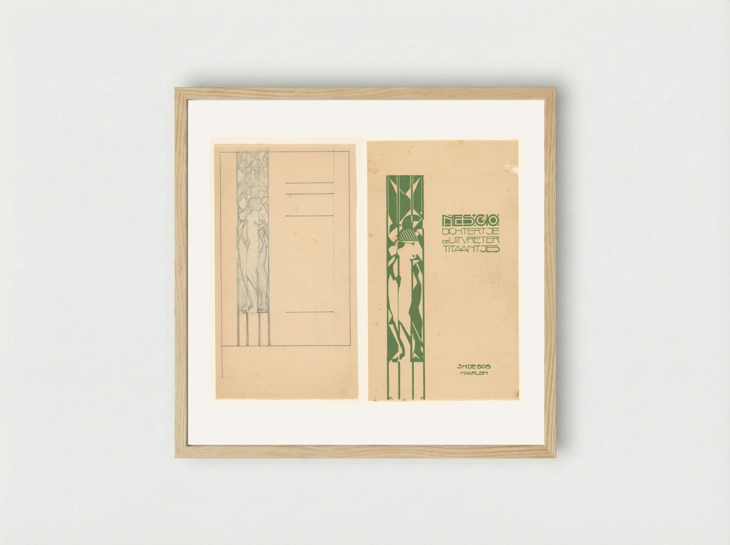 Book Cover Design for Nescio - Reijer Stolk - Framed Print Wood