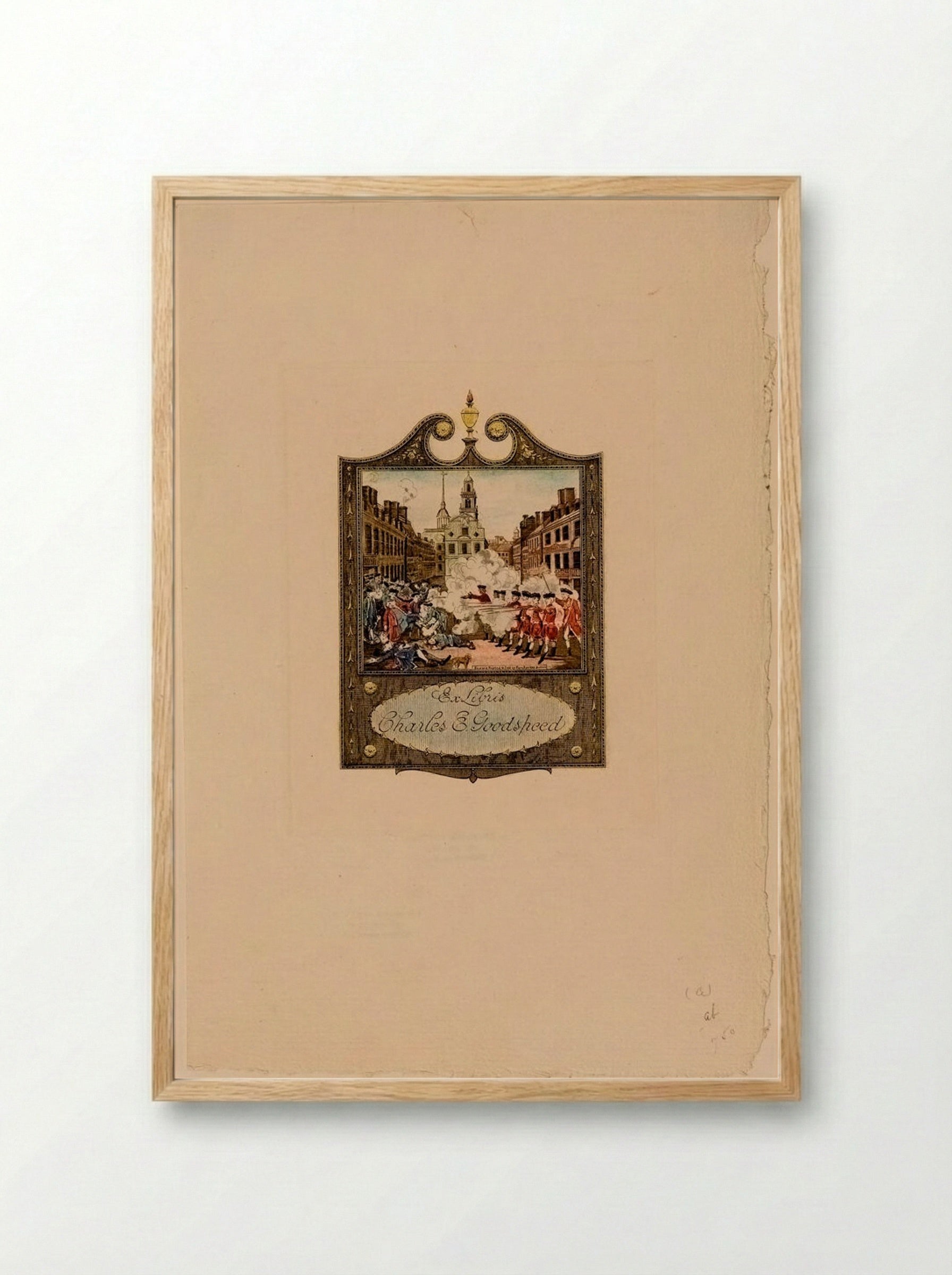 Bookplate of Charles E. Goodspeed - Sidney L. Smith - Framed Print Wood