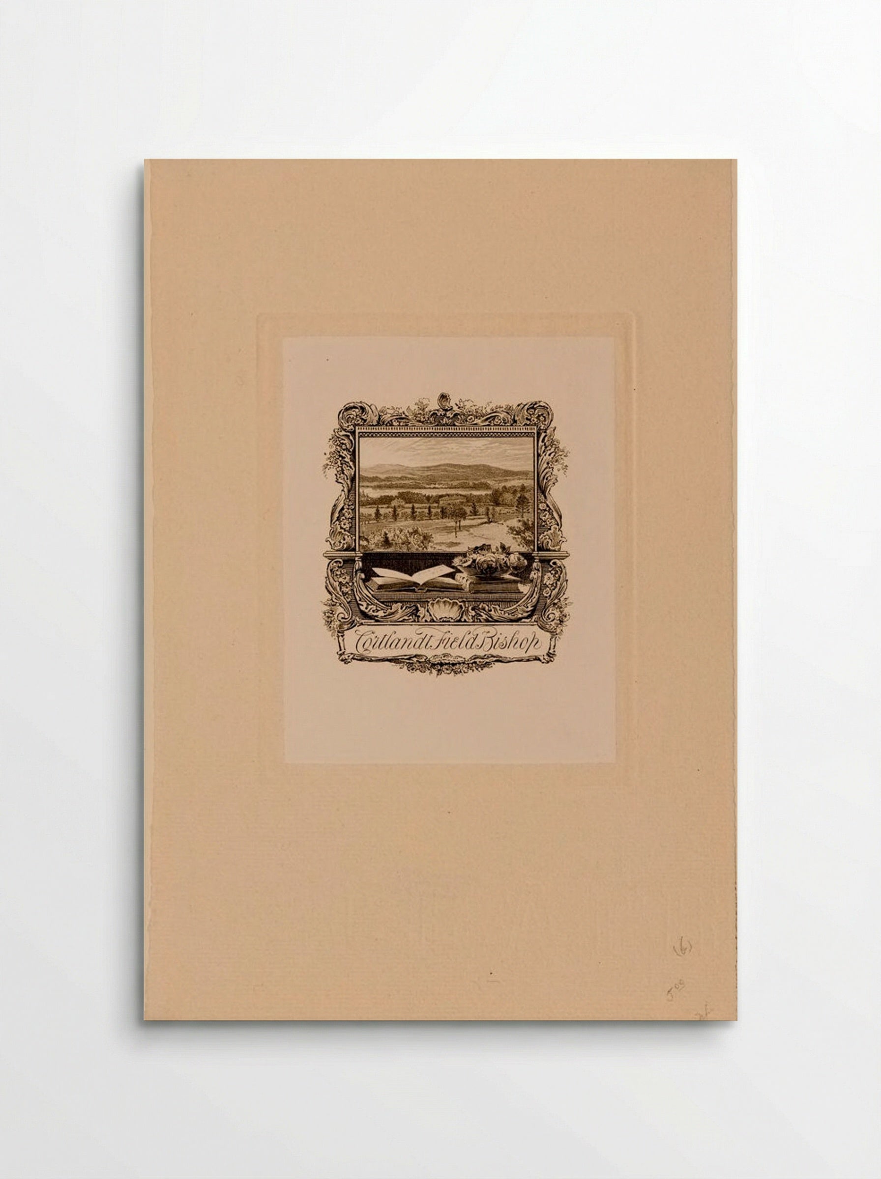Bookplate of Cortlandt Field Bishop - Sidney L. Smith - Poster