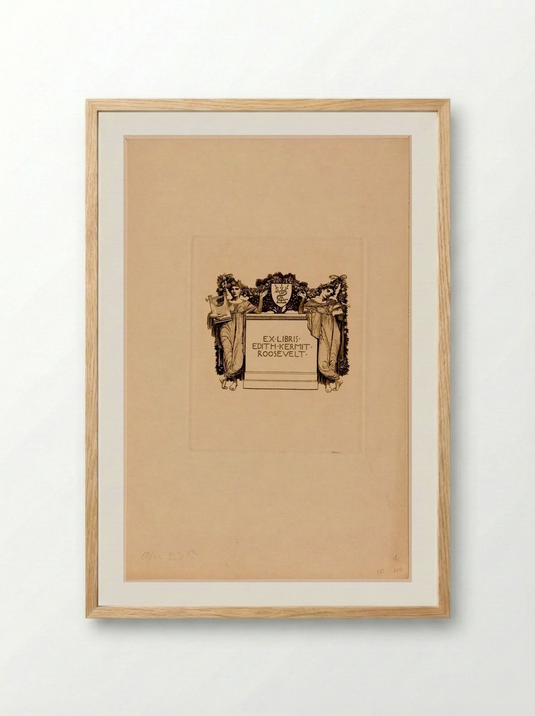 Bookplate of Edith Kermit Roosevelt - Sidney L. Smith - Framed Print Wood