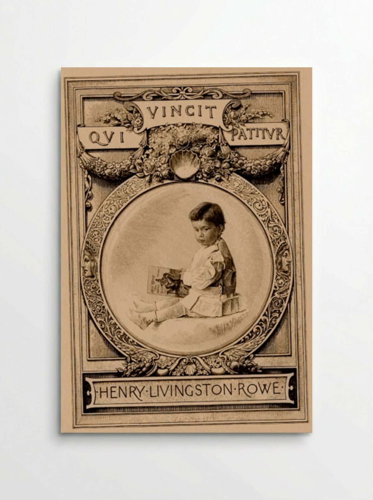 Bookplate of Henry Livingston Rowe - Sidney L. Smith - Poster