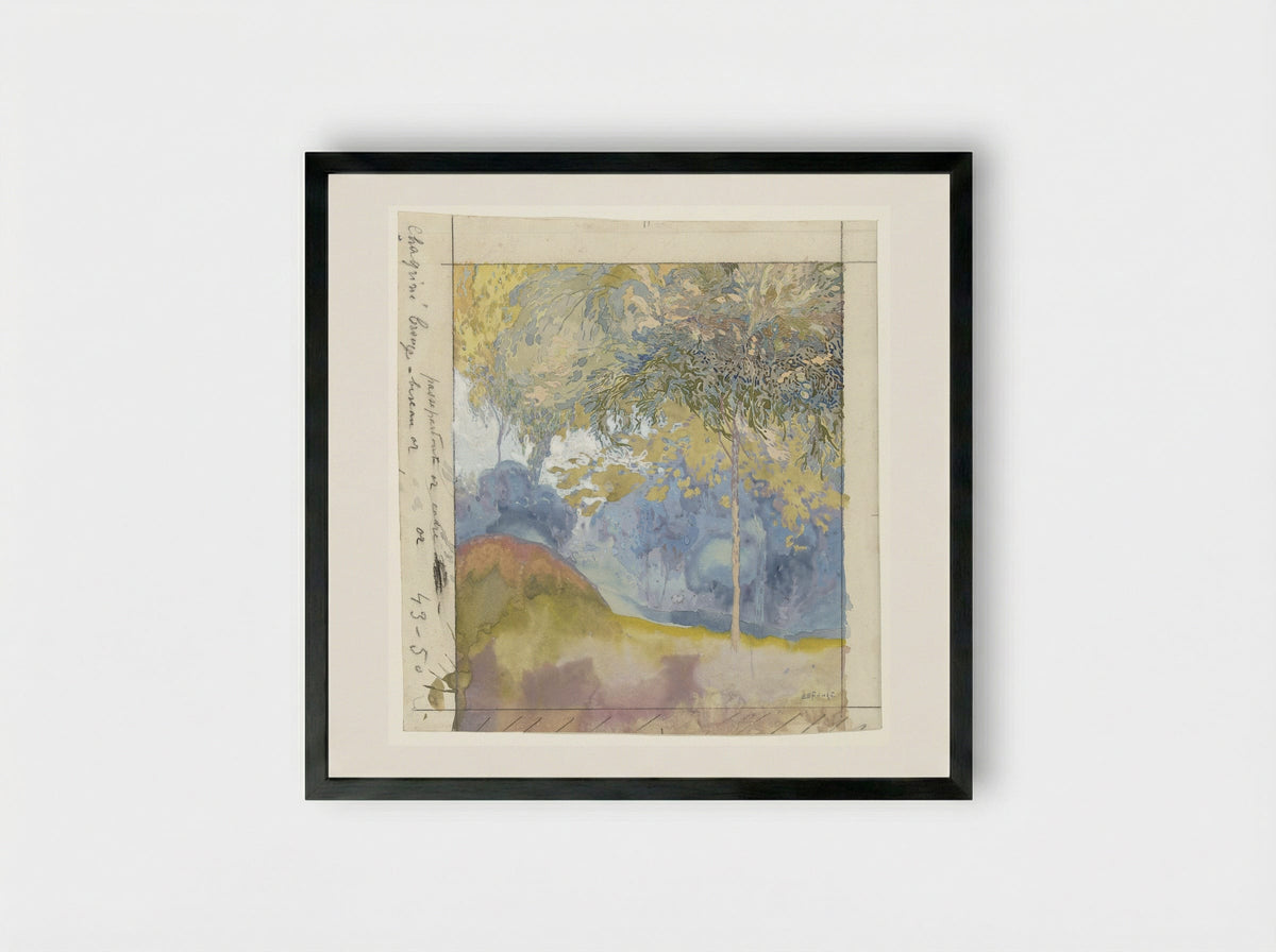 Boomrijk landschap - Georges de Feure - Framed Print Black