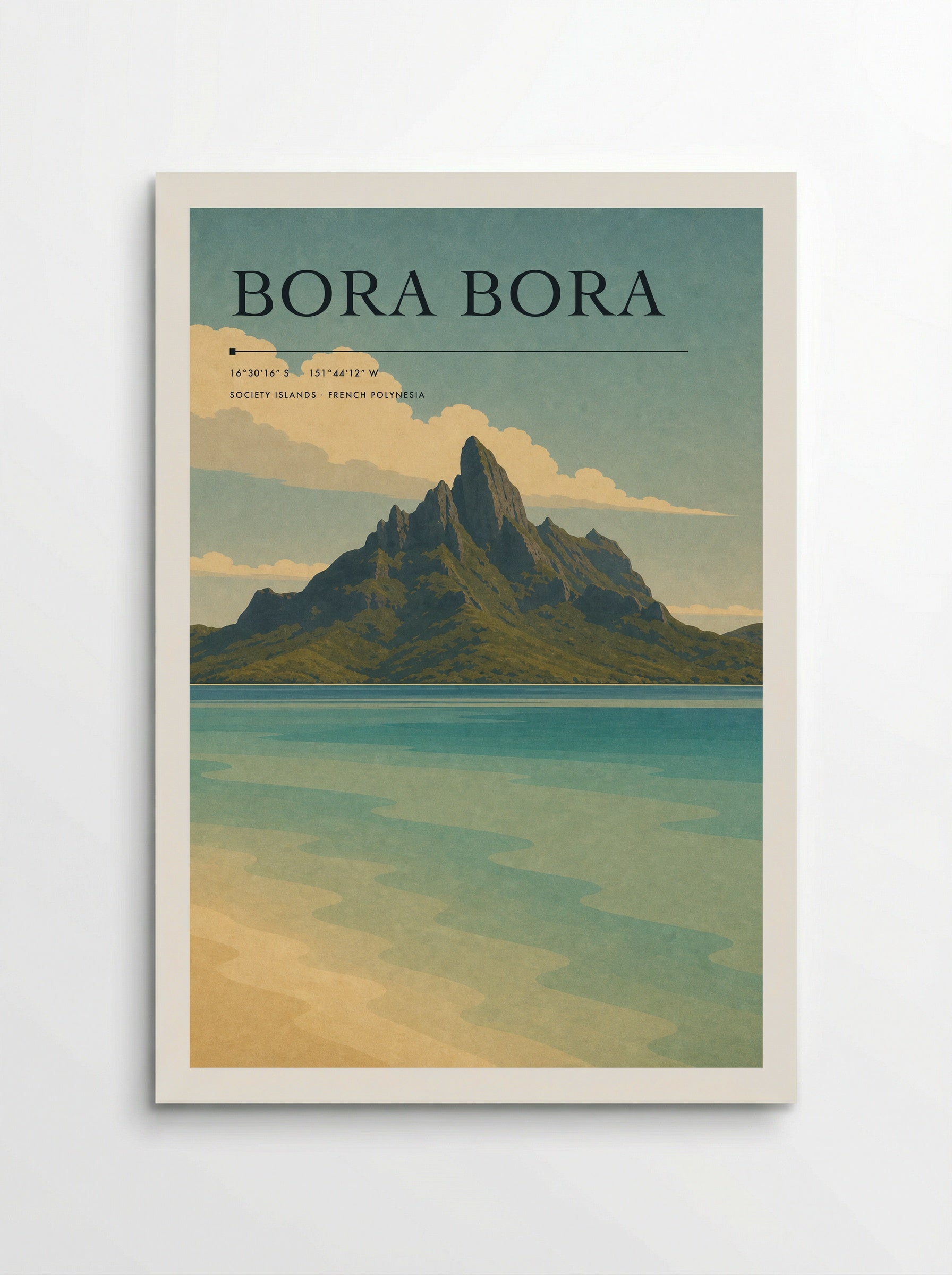 Bora Bora Travel Poster Artwork - Poster
