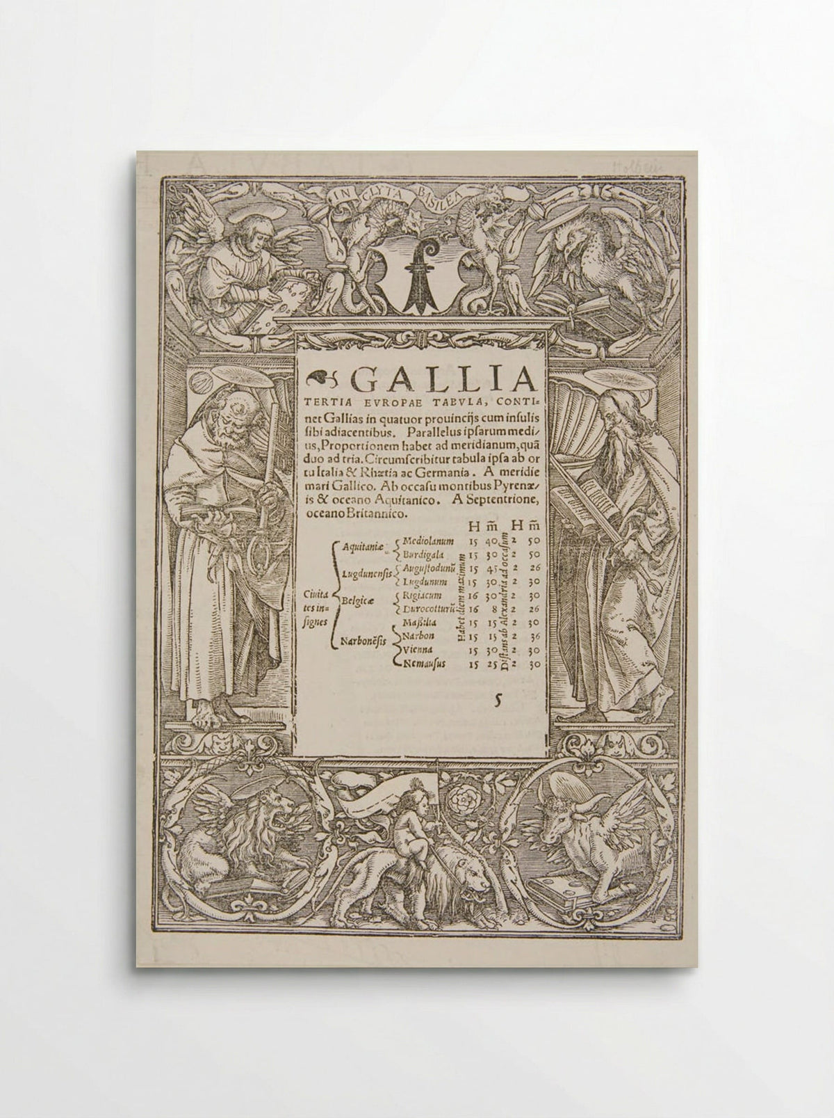 Border with S. Peter and S. Paul - Hans Holbein the Younger - Poster