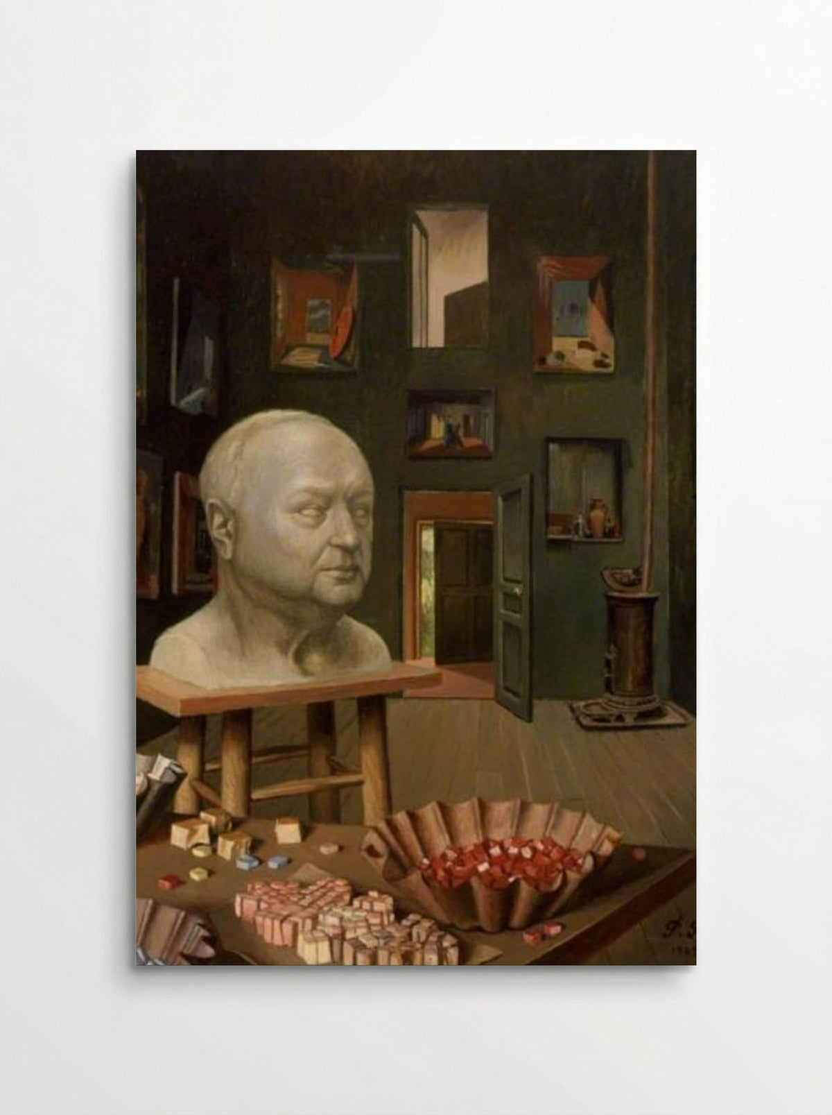 Boris Anrep in his Studio, 65 Boulevard Arago - Pierre Roy - Poster