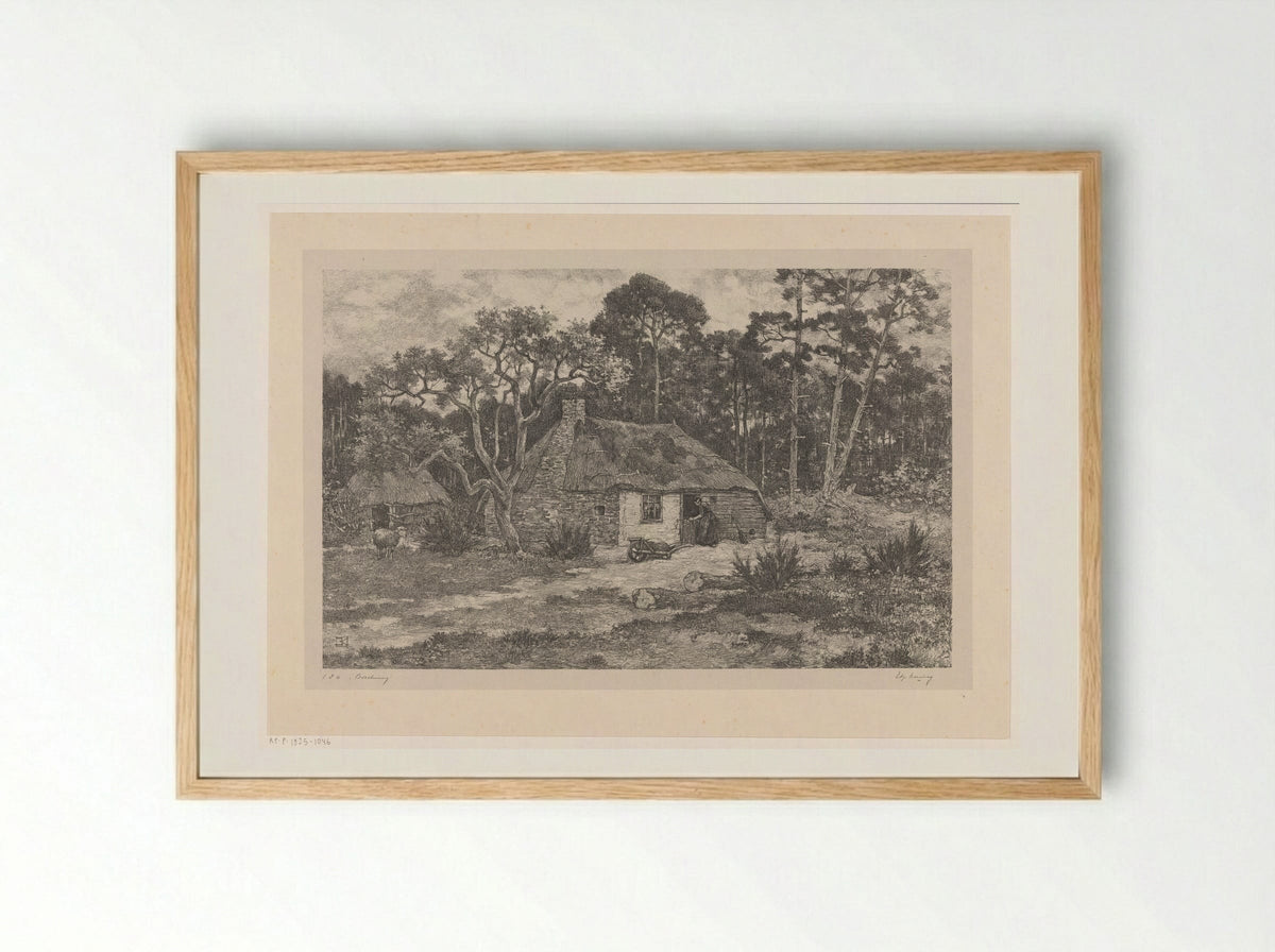 Boschweg - Edzard Koning - Framed Print Wood